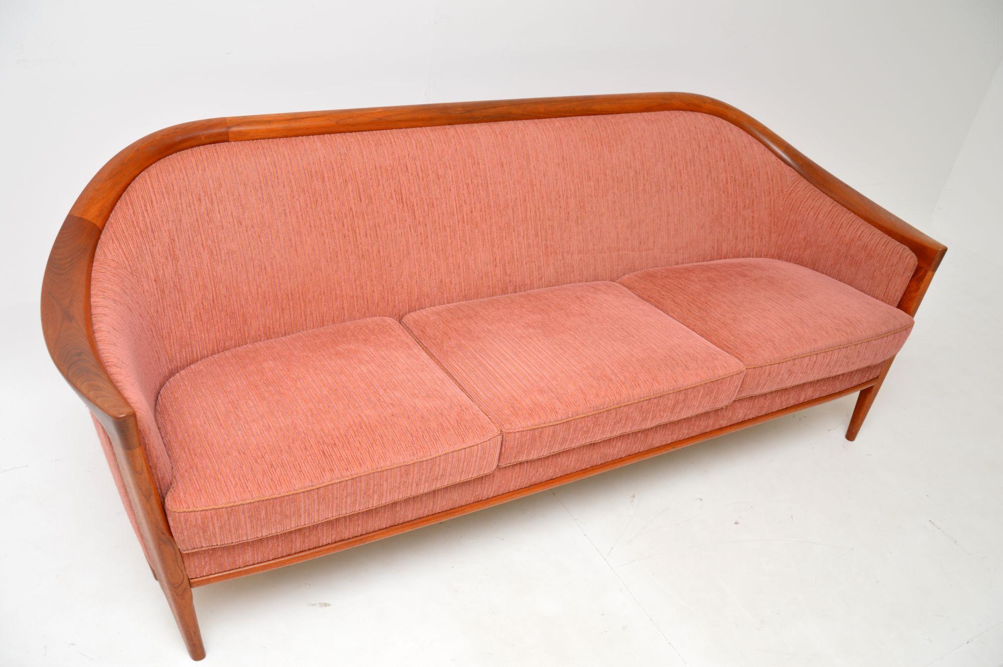 1960's Swedish Vintage Teak Sofa by Bertil Fridhagen 1