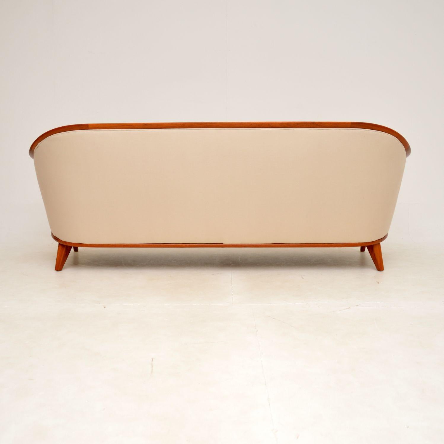 1960s Swedish Vintage Teak Sofa by Bertil Fridhagen For Sale 1