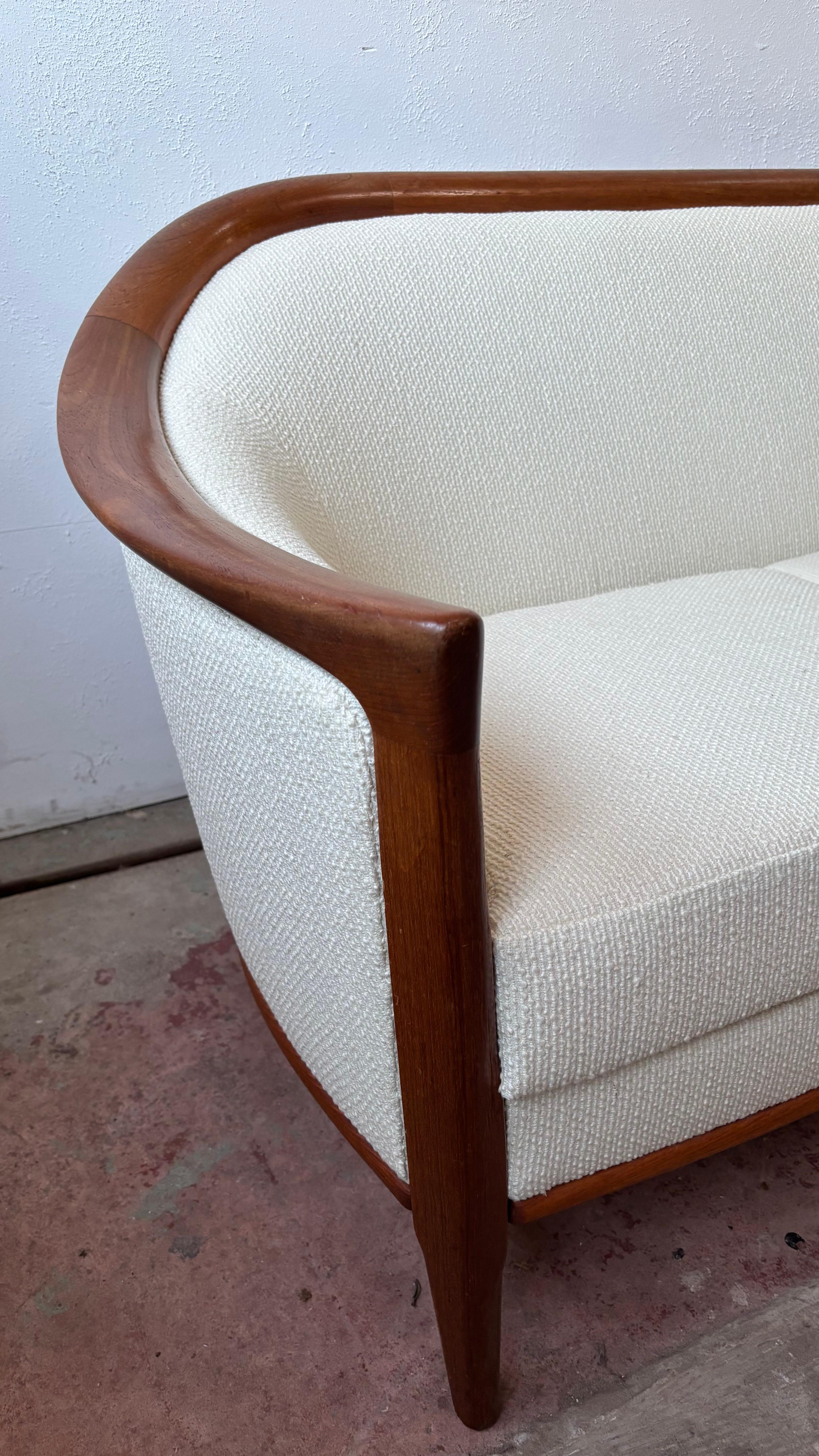 Teck Canapé suédois vintage en teck des années 1960 par Bertil Fridhagen en vente