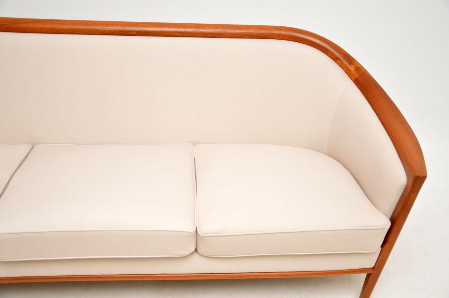 1960s Swedish Vintage Teak Sofa by Bertil Fridhagen For Sale 3