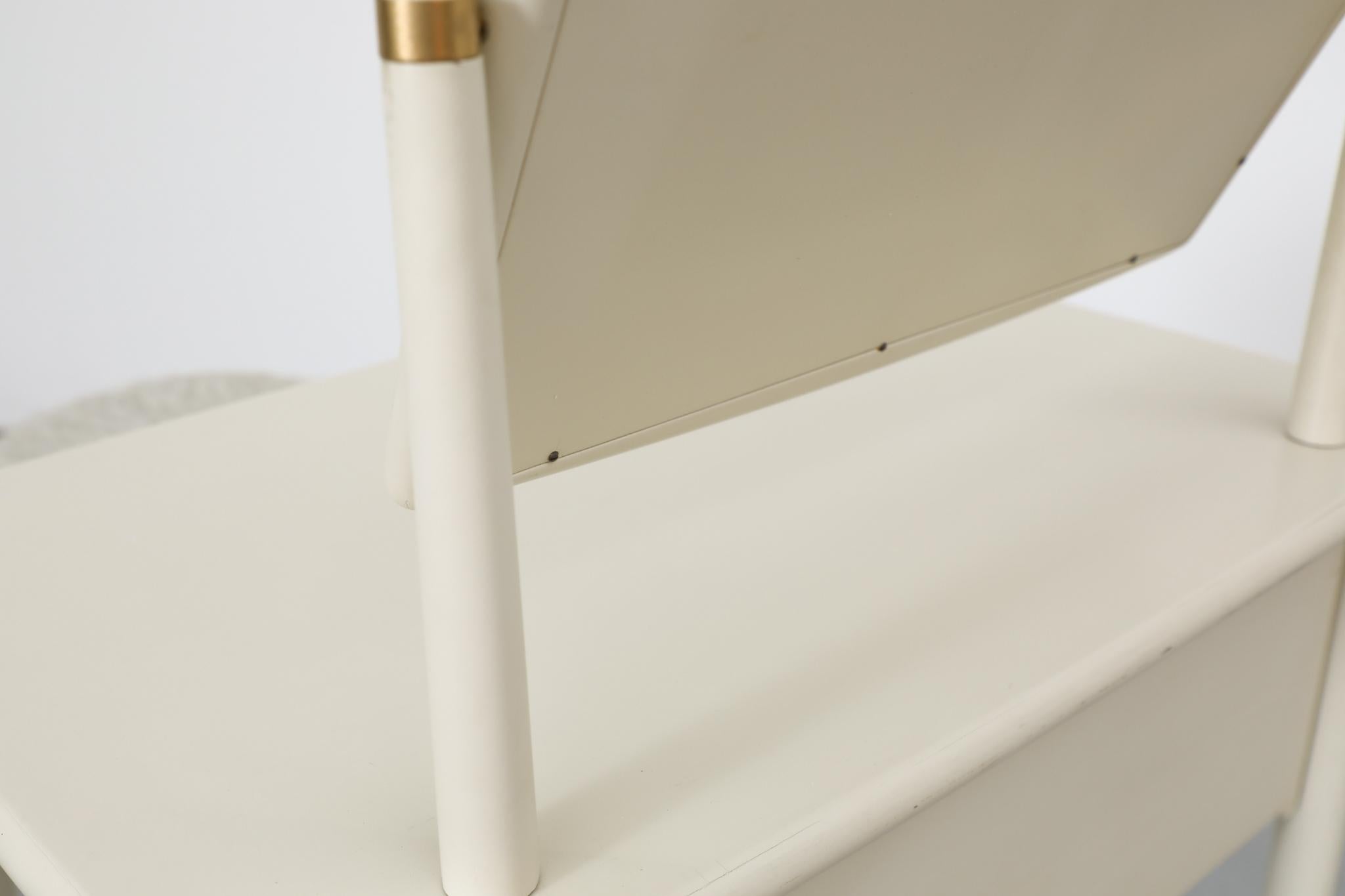 Metà XX secolo 1960s Swedish White Lacqured Vanity Set by Torsten Totti Laakso for Asko in vendita