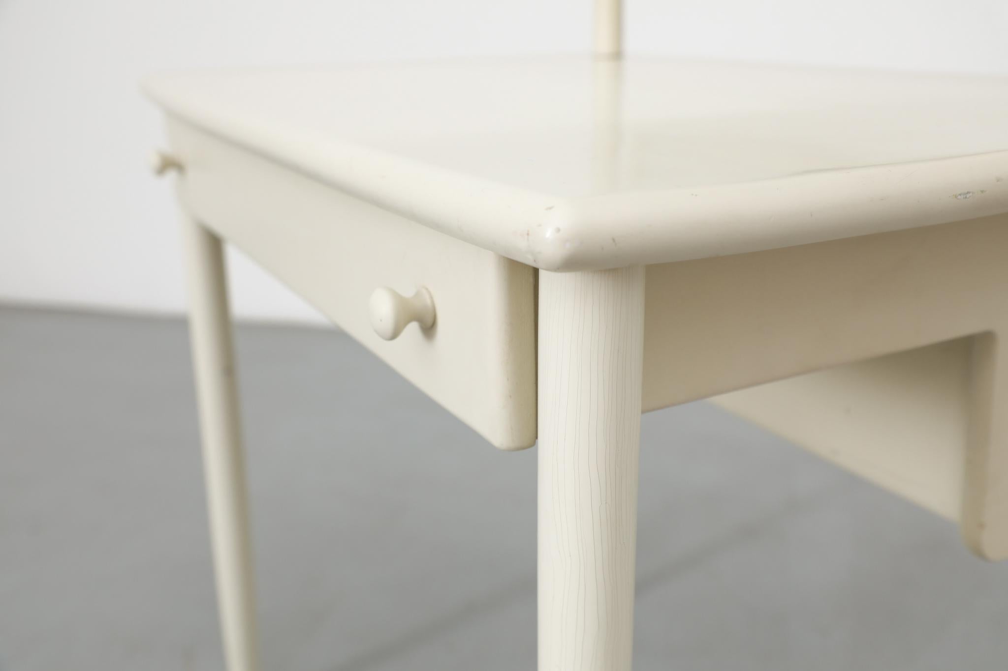 1960s Swedish White Lacqured Vanity Set by Torsten Totti Laakso for Asko in vendita 1