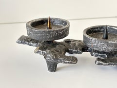 1960's Swiss Brutalist Candle Holder for 4 Candles
