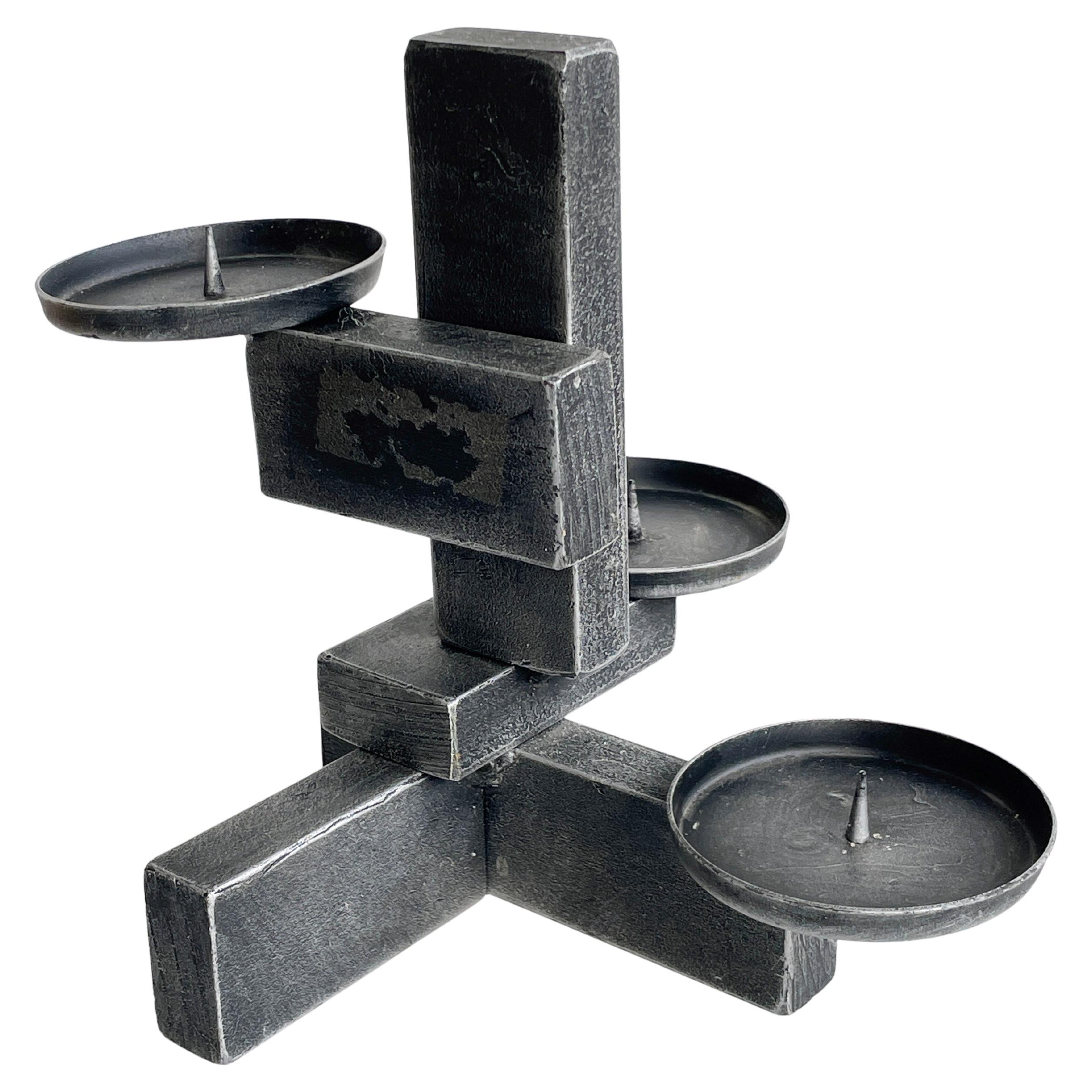 1960's Swiss Brutalist Candle Holder