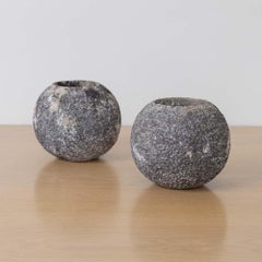 1960s French Concrete Ball Planter, Petite