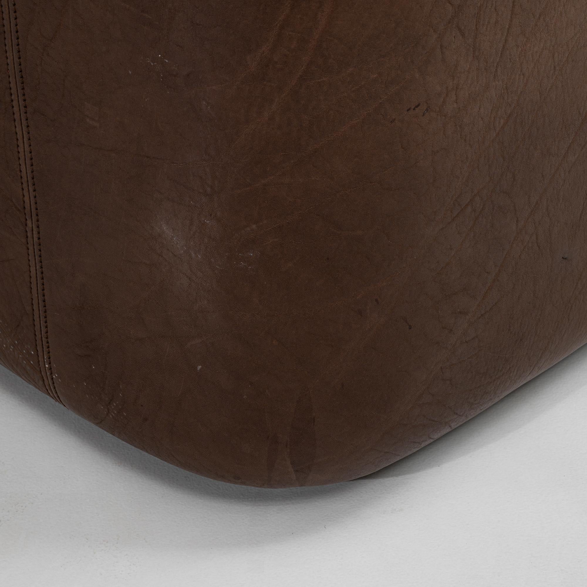 Sofá de cuero suizo de los años 60 Ds 44 By De Sede en venta 6