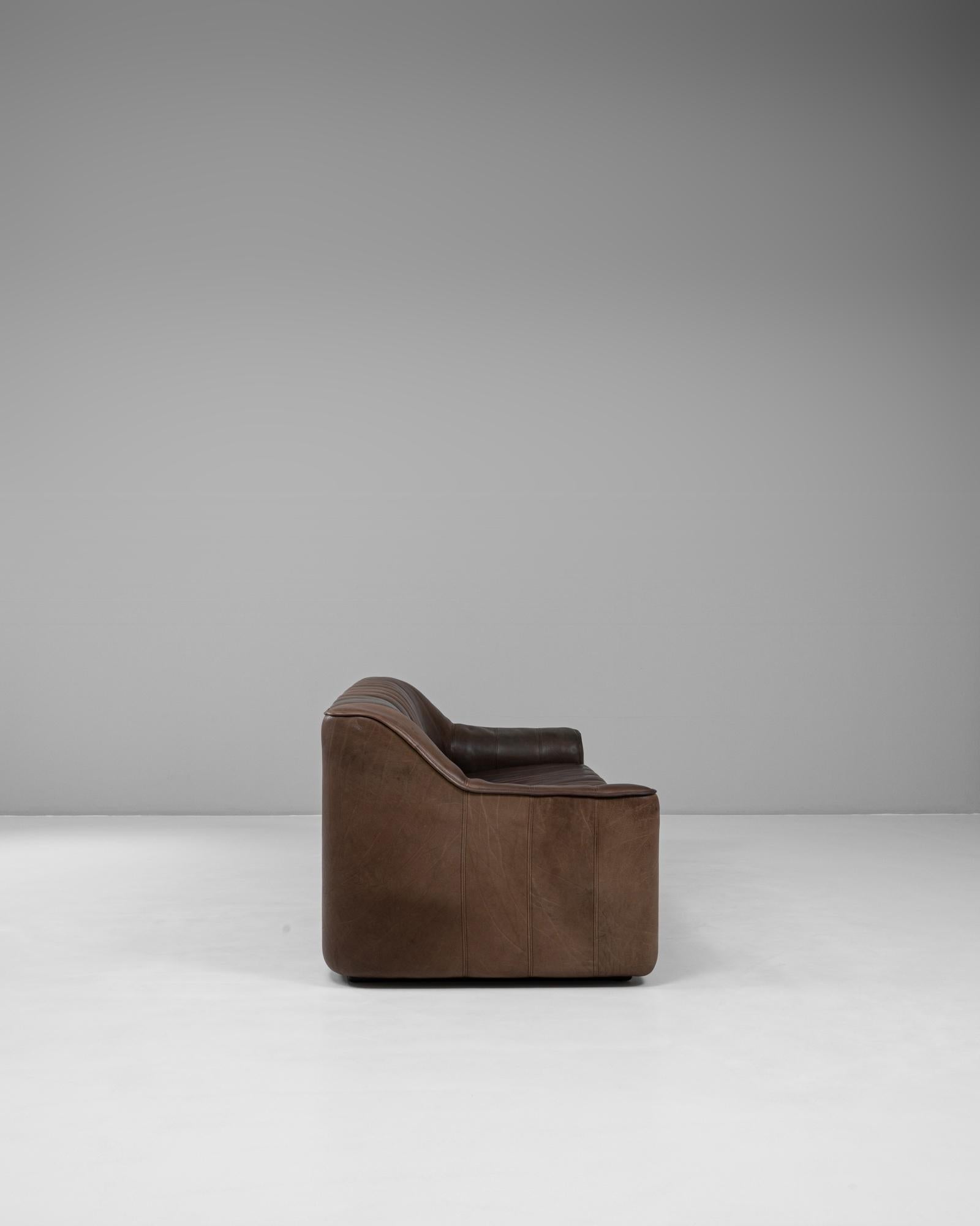 Sofá de cuero suizo de los años 60 Ds 44 By De Sede en Bueno estado para la venta en High Point, NC