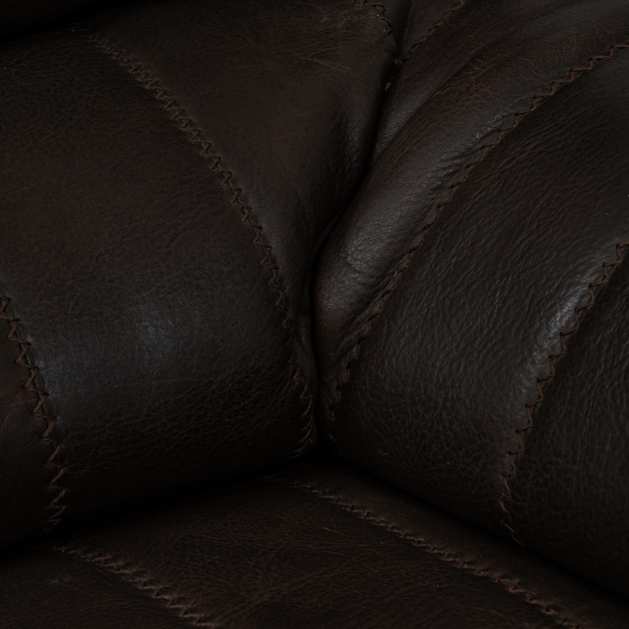 1960s Swiss Leather Sofa Ds 86  By De Sede in vendita 7