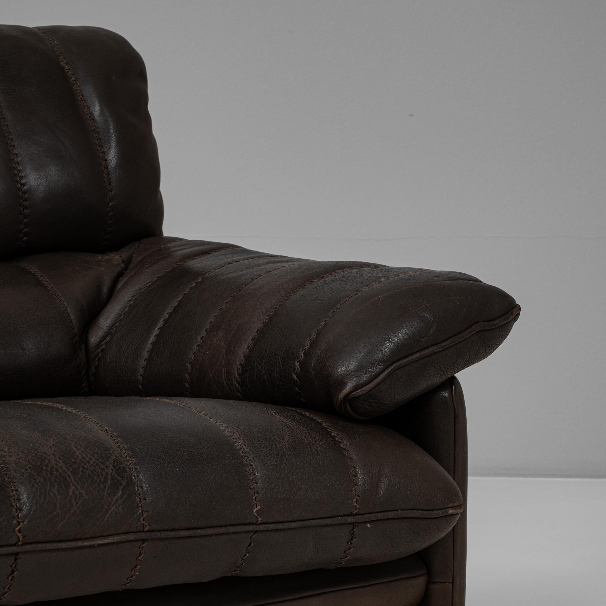 1960s Swiss Leather Sofa Ds 86  By De Sede in vendita 8