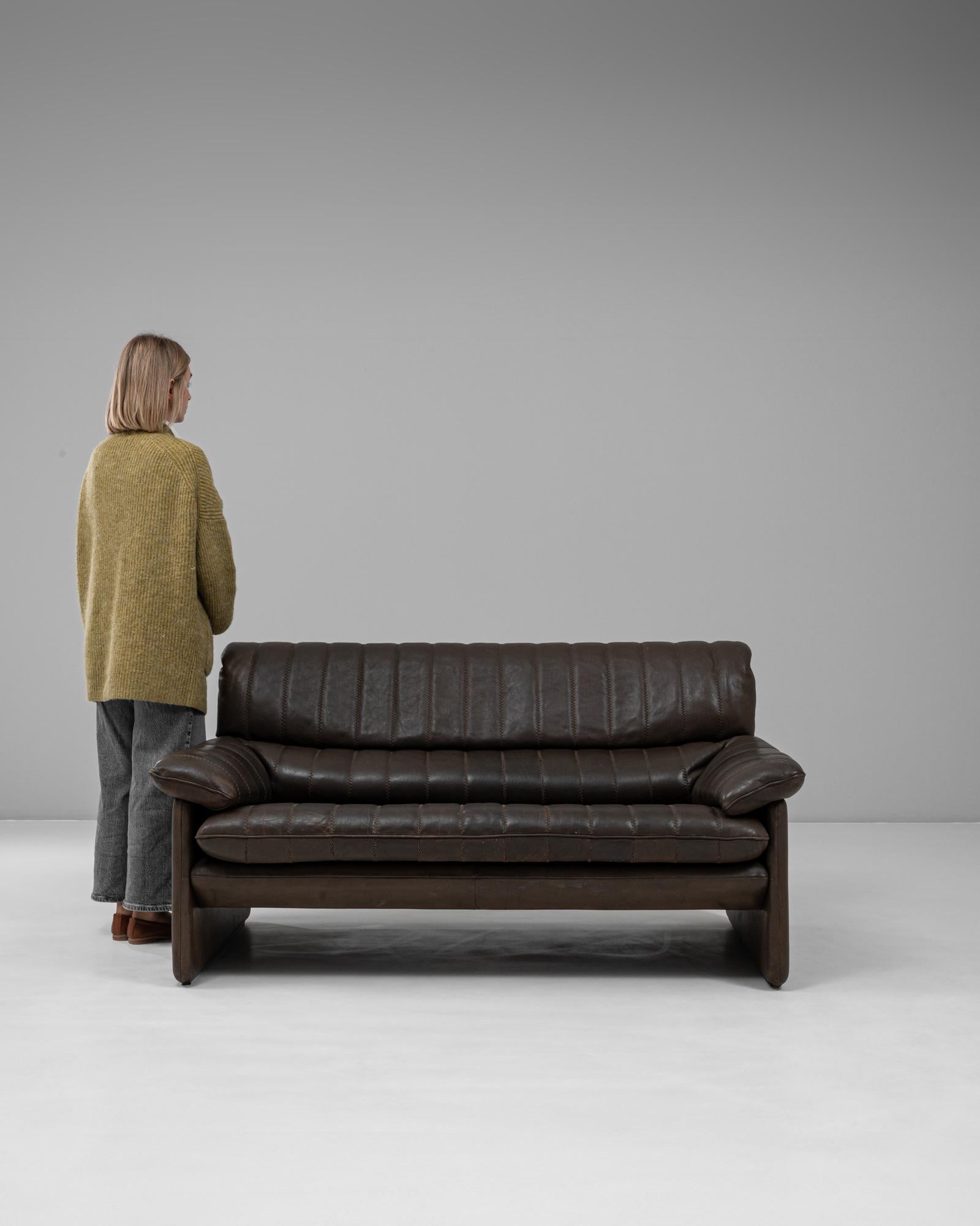 Suisse 1960s Swiss Leather Sofa Ds 86 By De Sede en vente