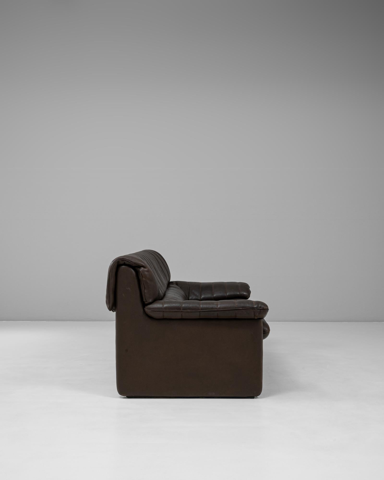 1960s Swiss Leather Sofa Ds 86 By De Sede Bon état - En vente à High Point, NC