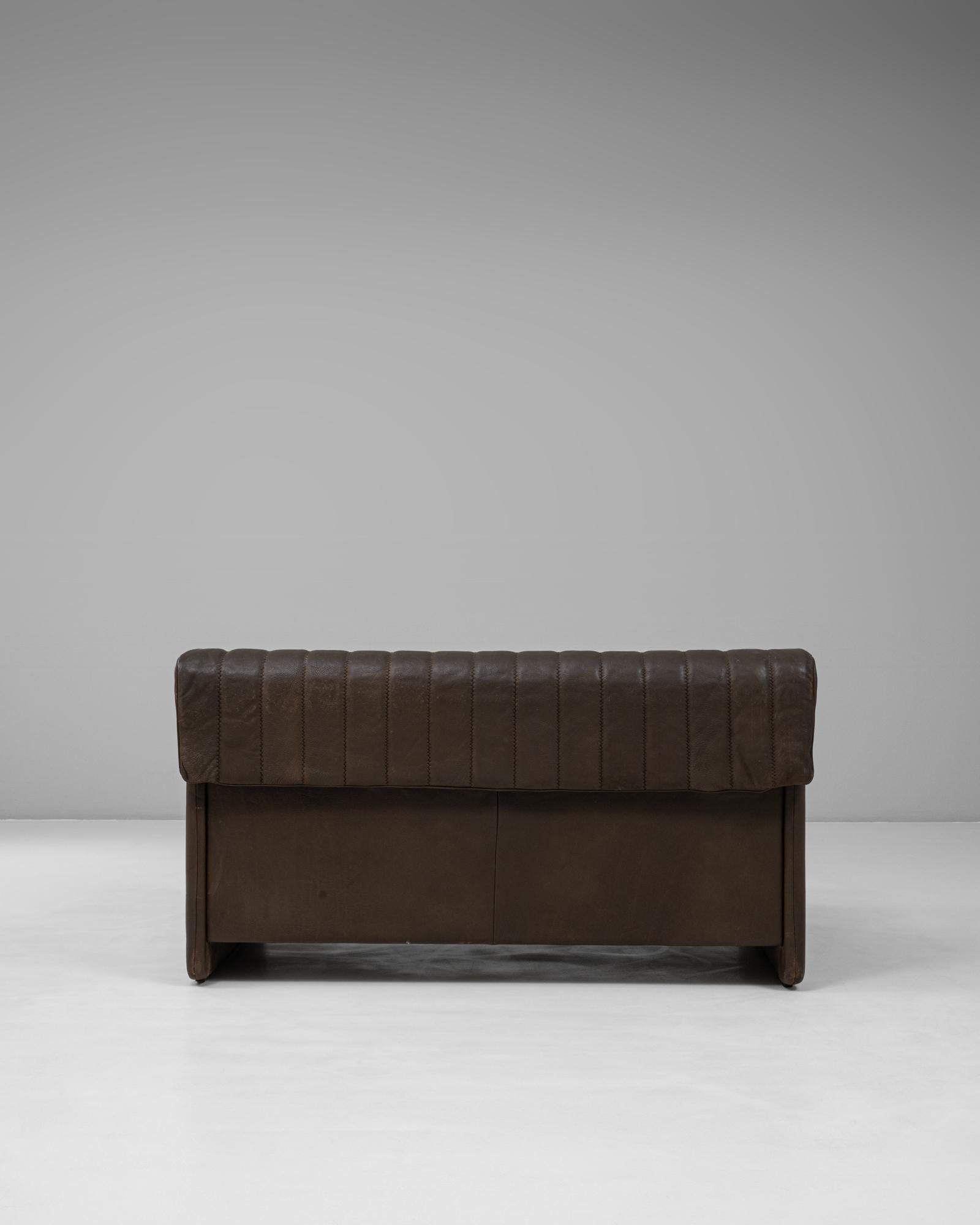 20ième siècle 1960s Swiss Leather Sofa Ds 86 By De Sede en vente