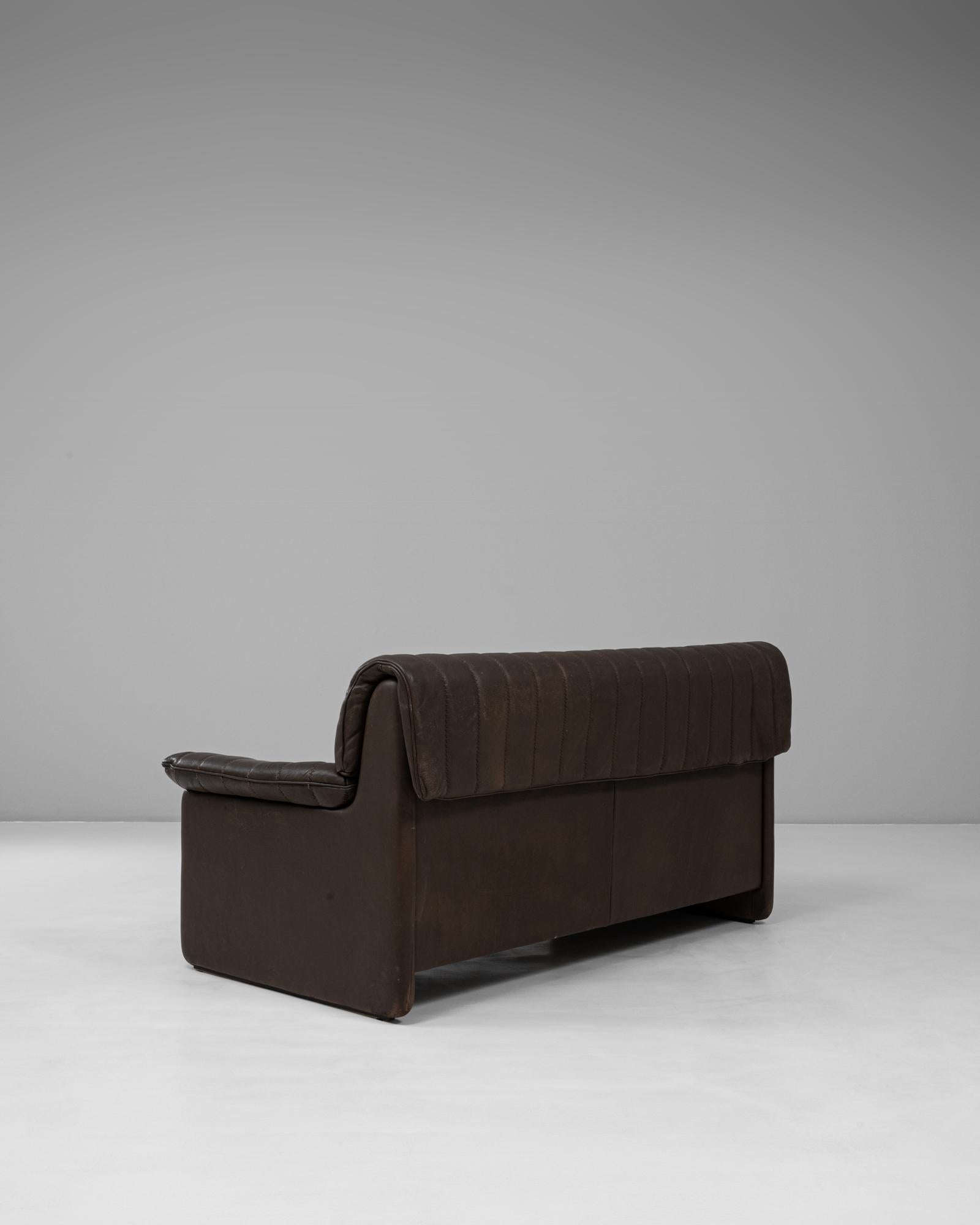 Cuir 1960s Swiss Leather Sofa Ds 86 By De Sede en vente