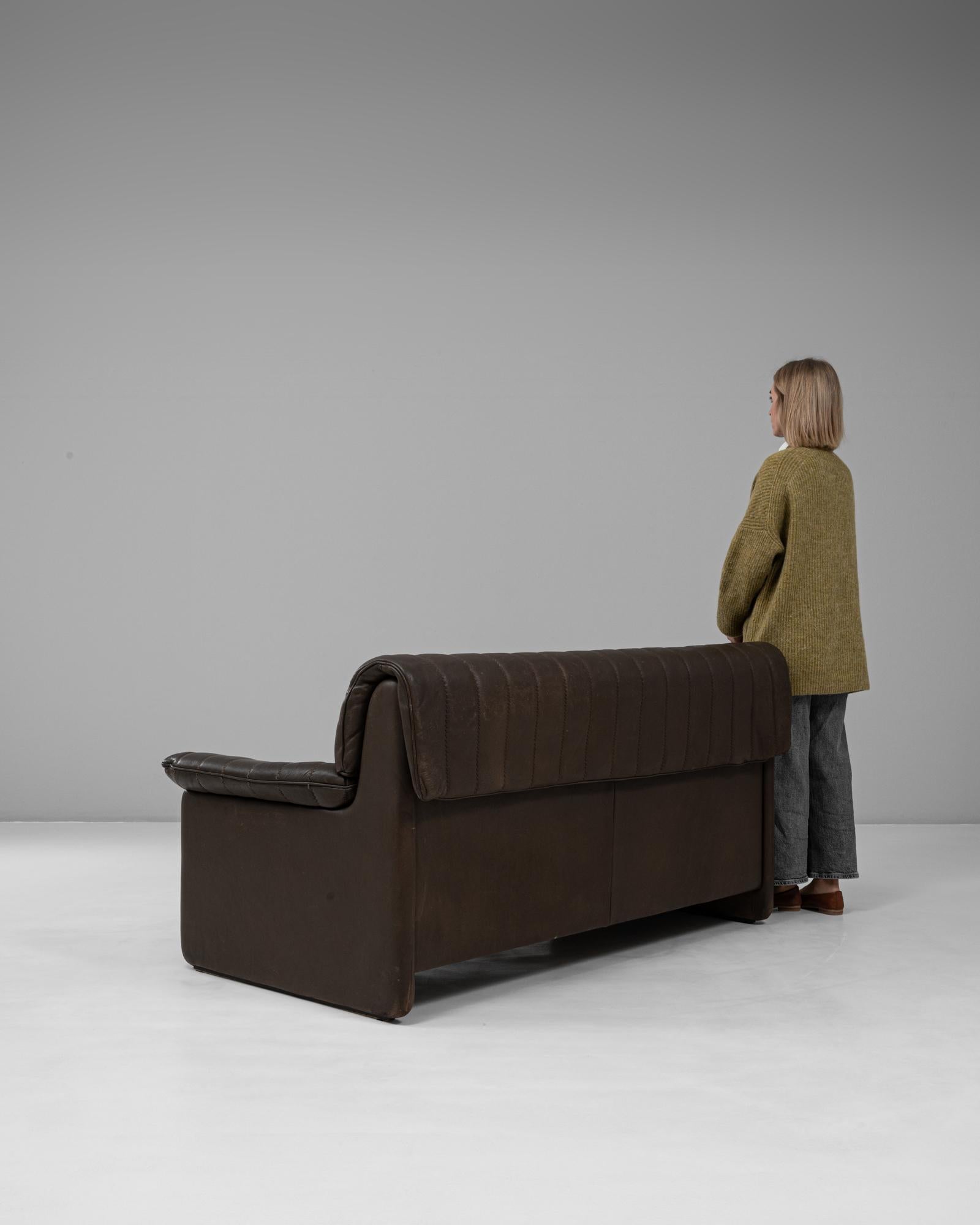 1960s Swiss Leather Sofa Ds 86 By De Sede en vente 1