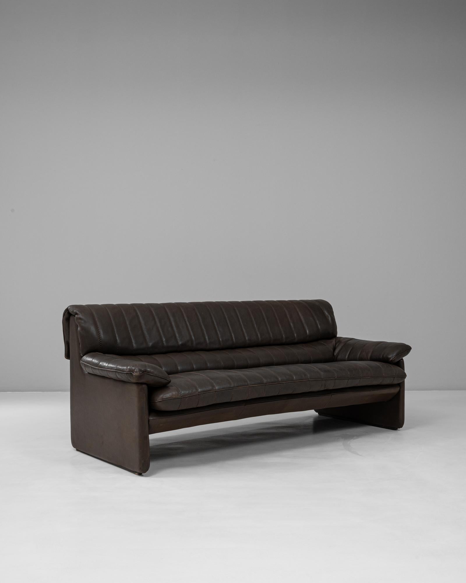 1960s Swiss Leather Sofa Ds 86  By De Sede in vendita 2