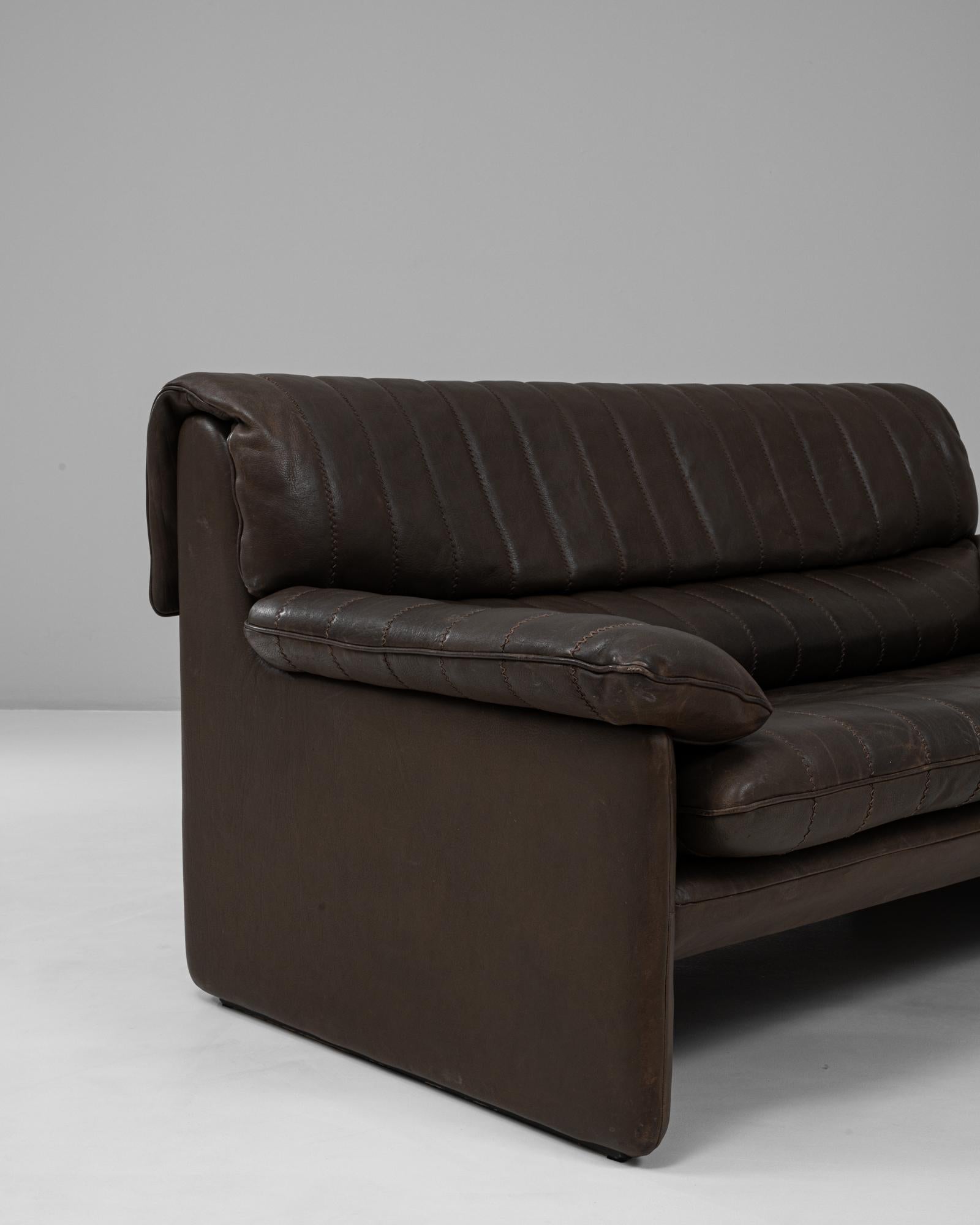 1960s Swiss Leather Sofa Ds 86 By De Sede en vente 3