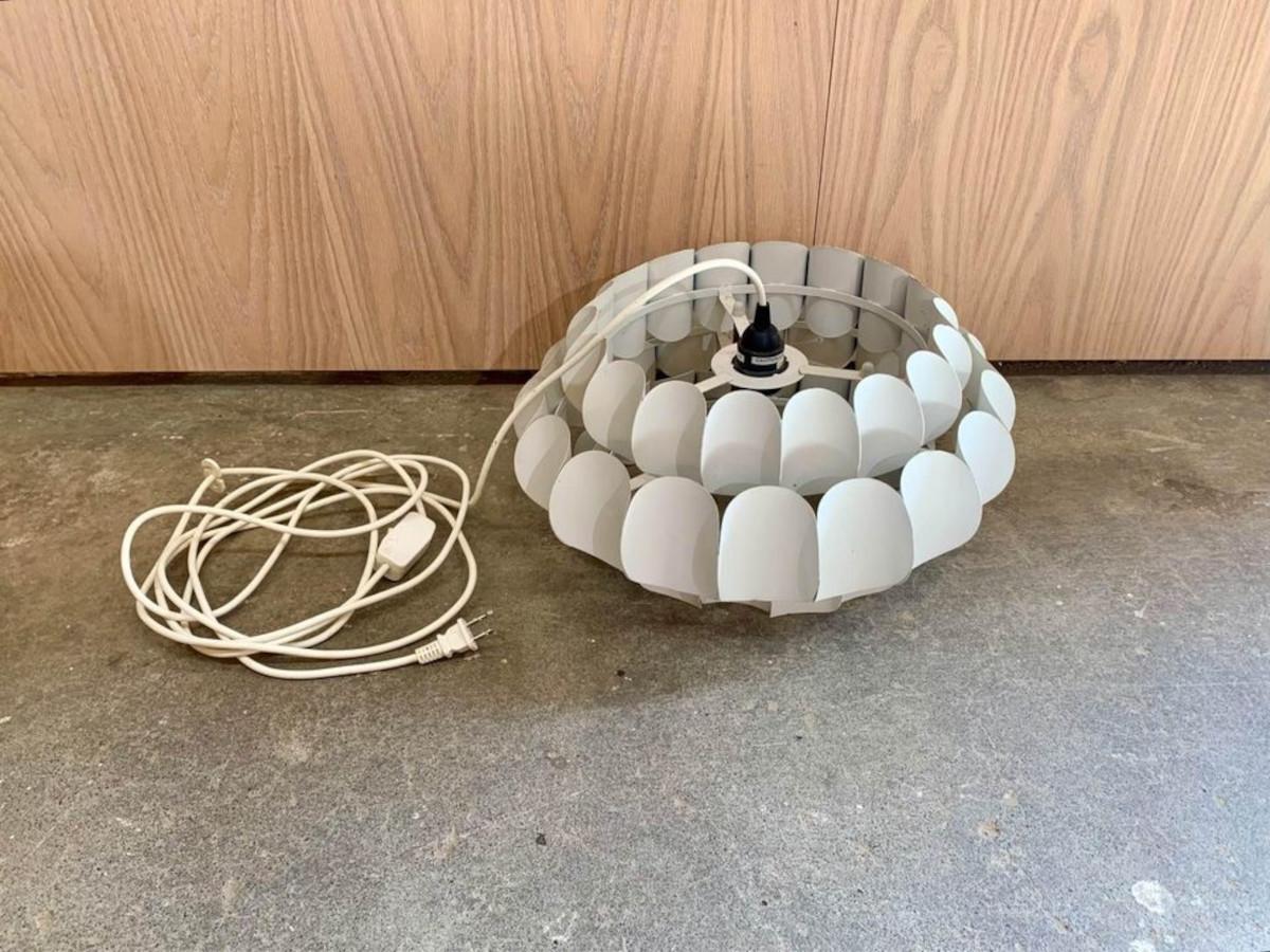 Mid-Century Modern 1960s Swiss Metal Pendant Lamp by H Zender for Temde For Sale