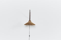 1960s Swiss Mid-Century Temde-Leuchten Teak Wall Light with Rope Shade
