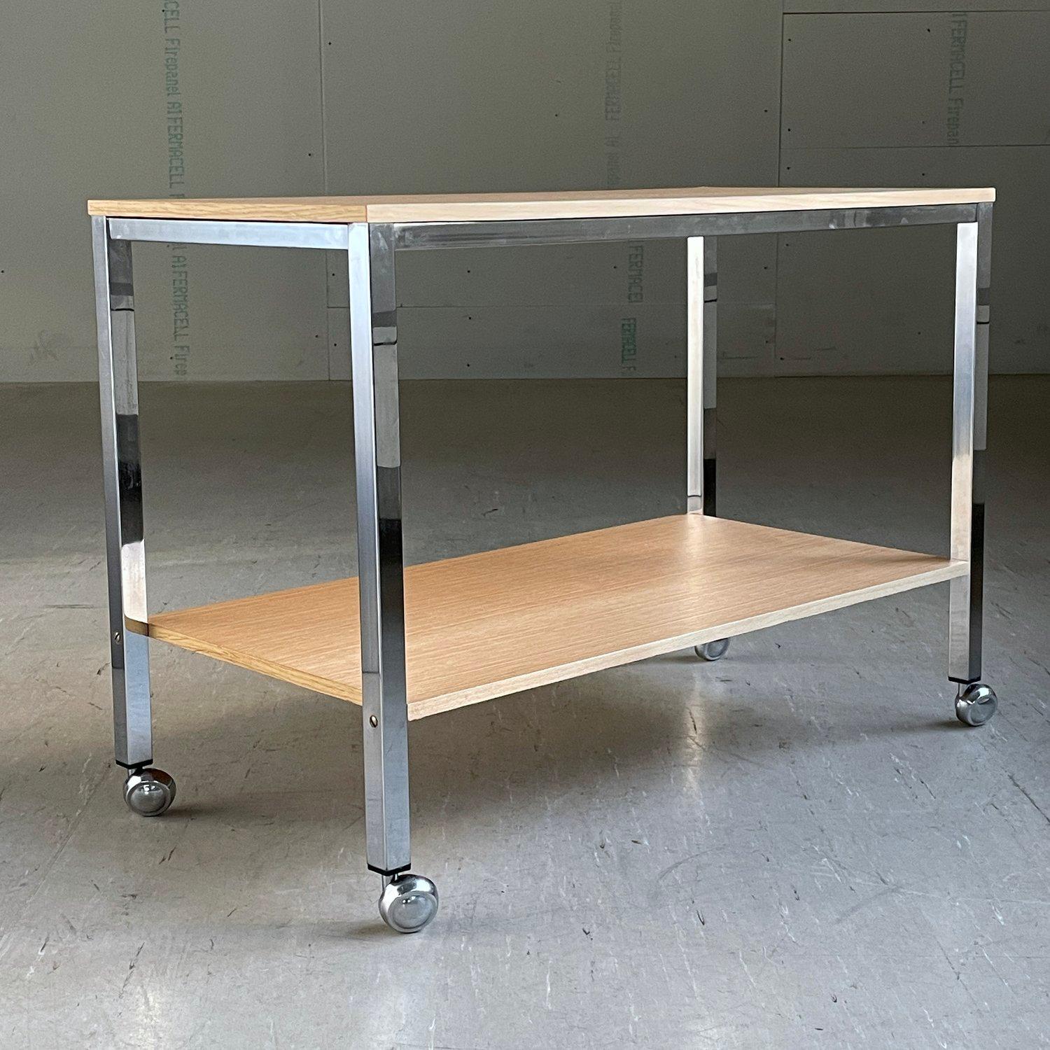 20th Century 1960's Swiss minimalist bar cart For Sale