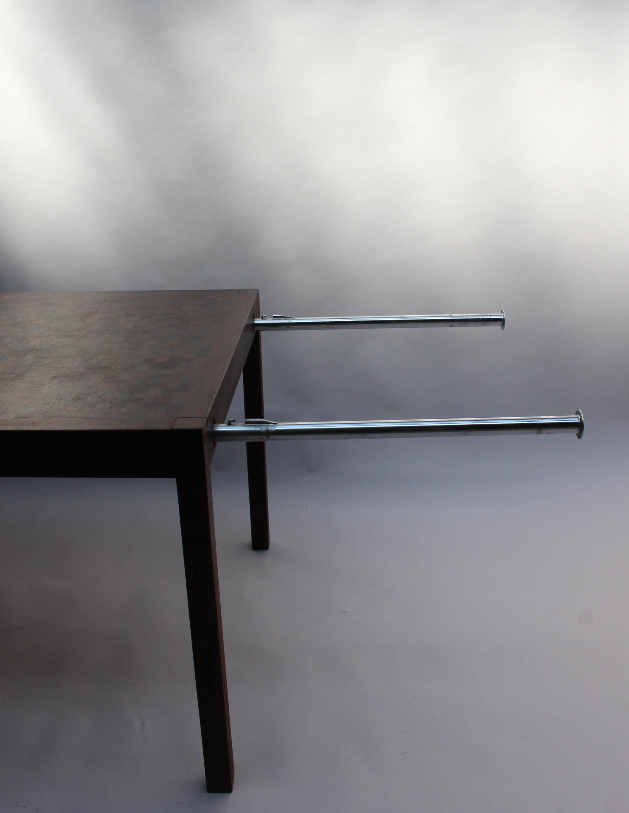 1960s Swiss Wenge Dining Table by Dieter Waeckerlin For Sale 2
