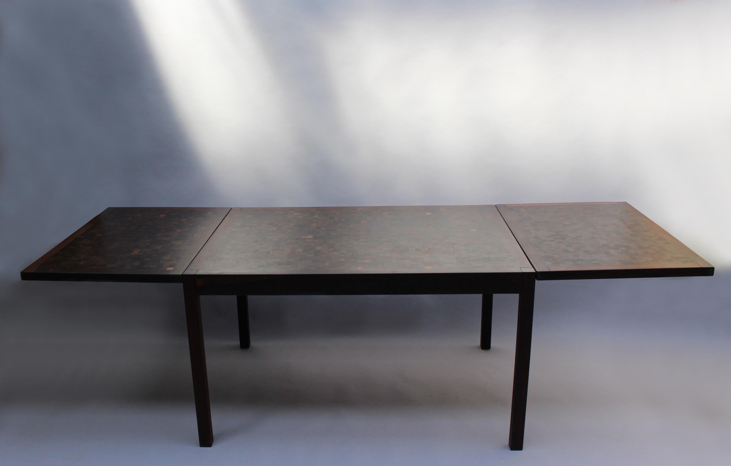 1960s Swiss Wenge Dining Table by Dieter Waeckerlin For Sale 3