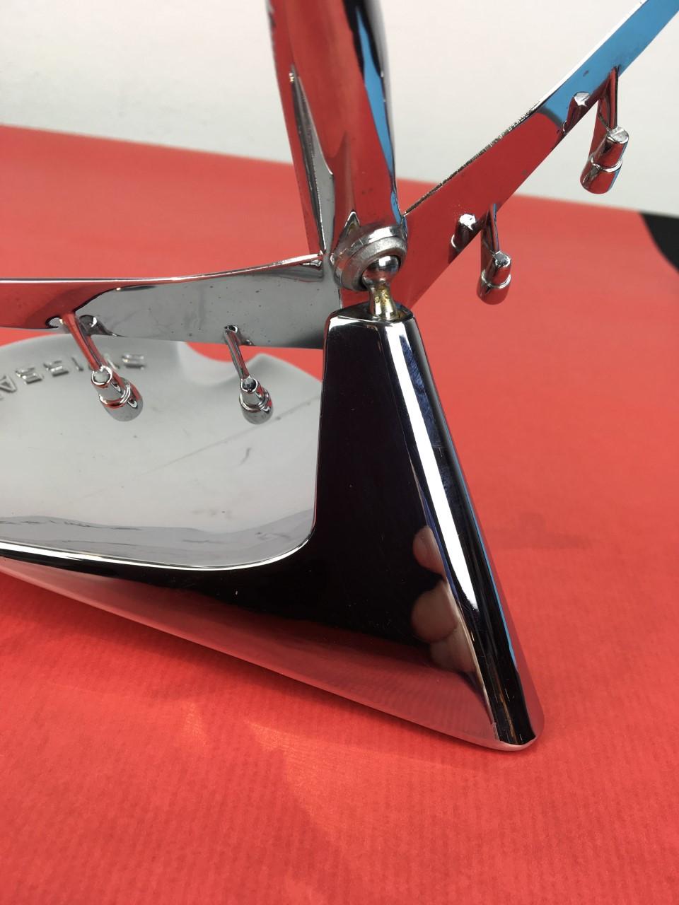 1960s Swissair Chrome Ashtray, Buhler 6491 7