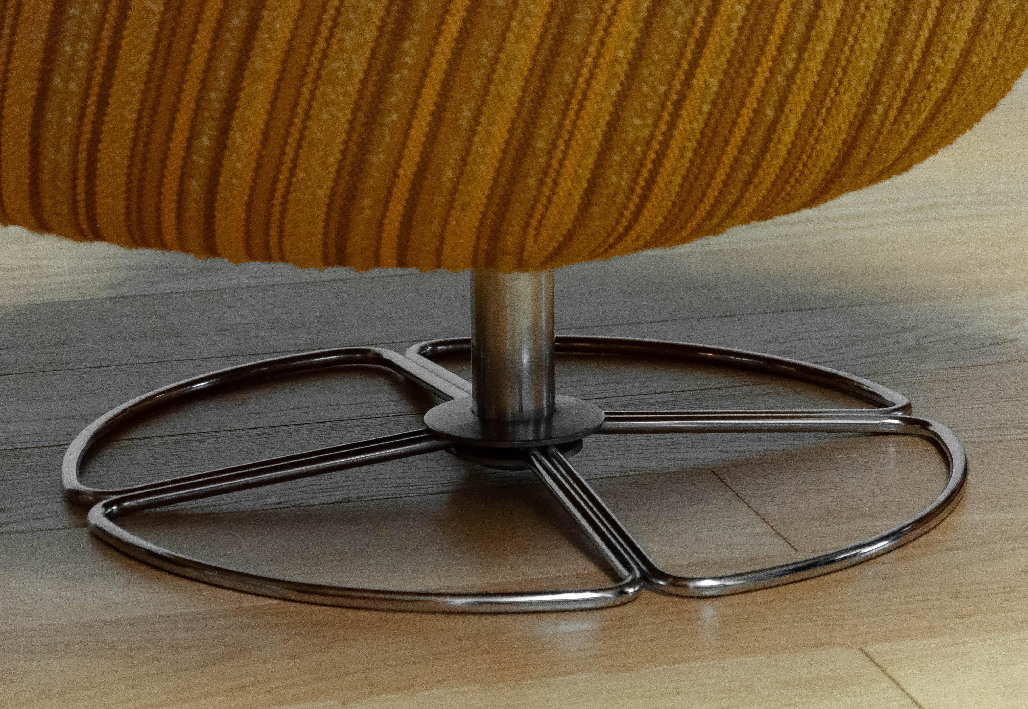1960s Swivel Chair By Dux Of Sweden In Good Condition In Silvolde, Gelderland