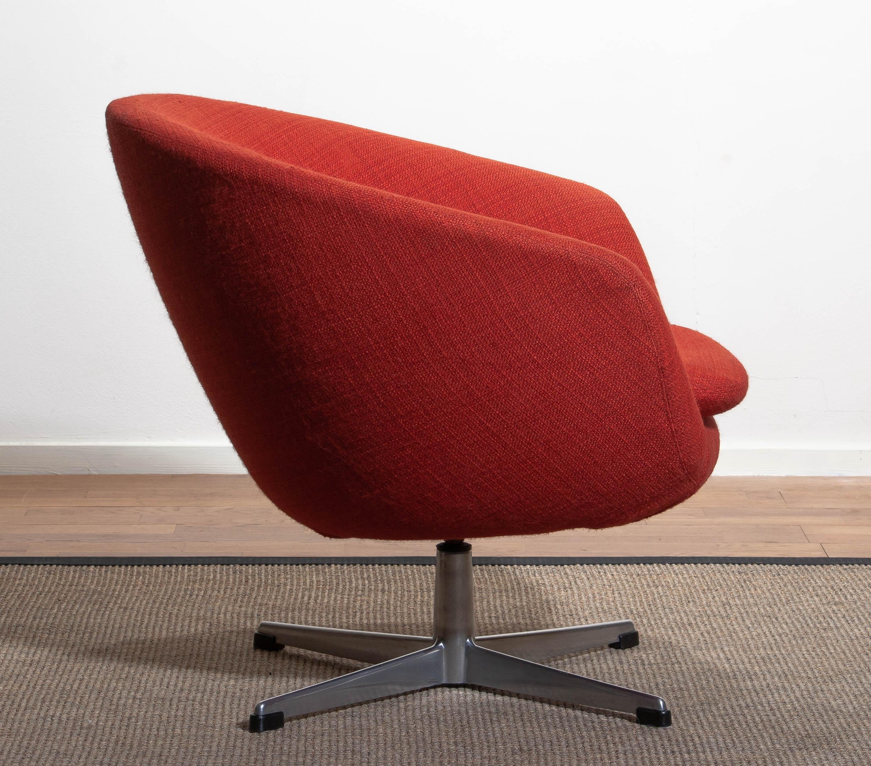 1960s, Swivel Lounge Chair by Carl Eric Klote for Overman, Denmark 2