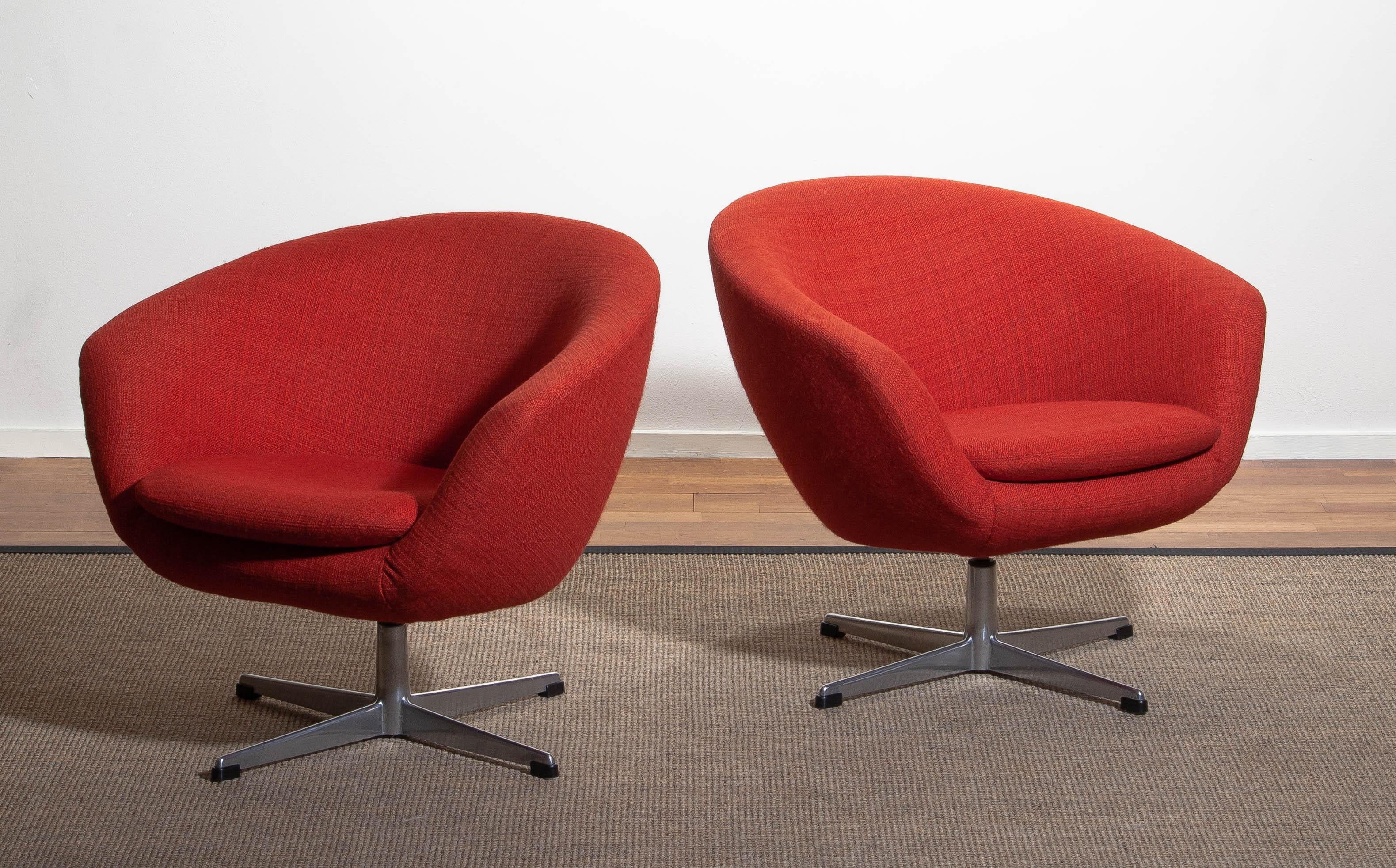 1960s, Swivel Lounge Chair by Carl Eric Klote for Overman, Denmark 5