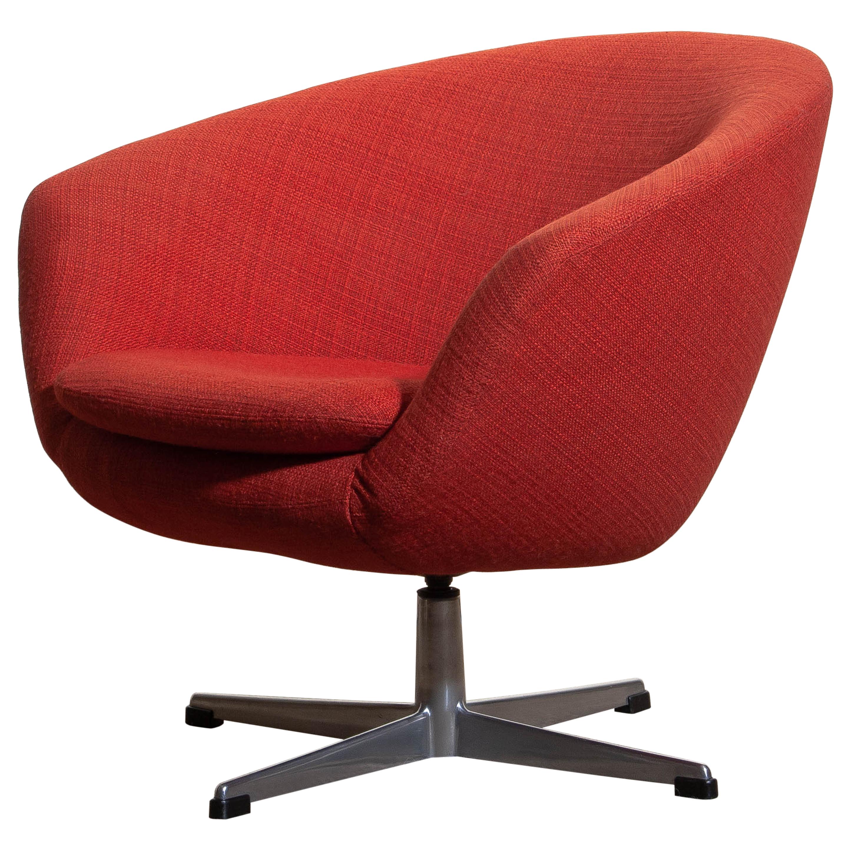 Mid-Century Modern Fauteuil pivotant des années 1960 par Carl Eric Klote pour Overman, Danemark