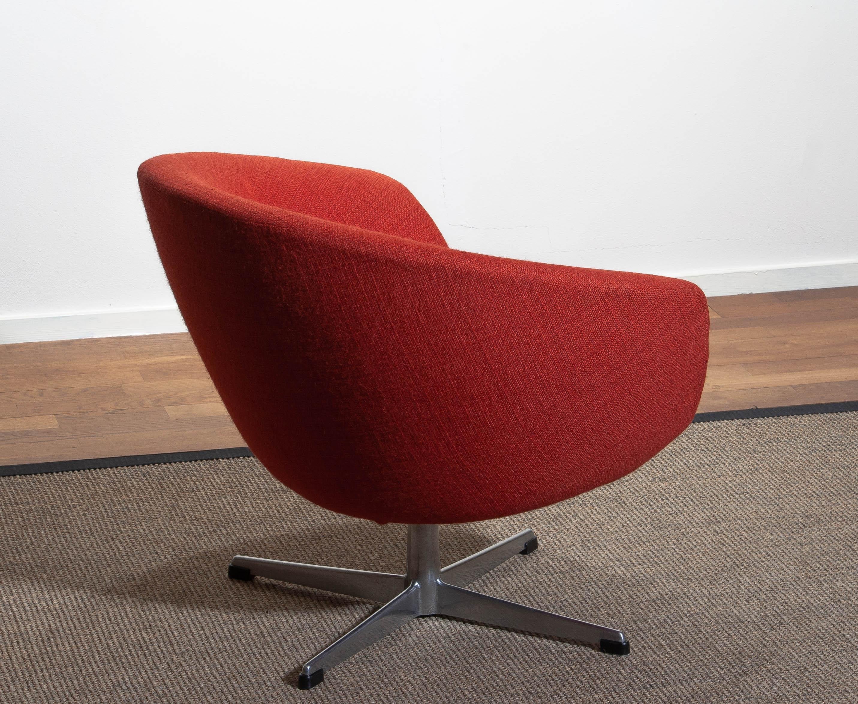 1960s, Swivel Lounge Chair by Carl Eric Klote for Overman, Denmark 1