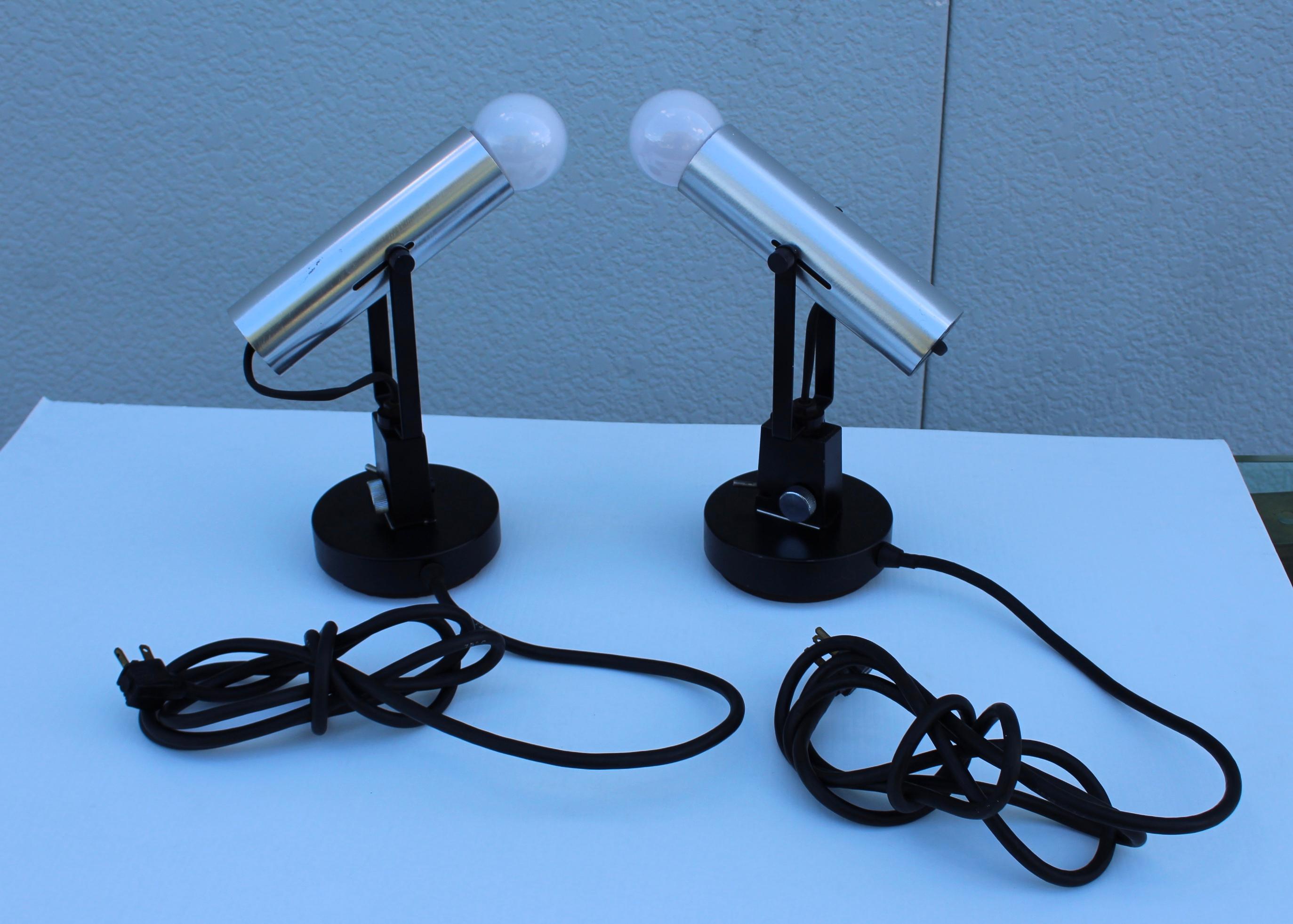 Lampes de table pivotantes des années 1960 par Lightolier en vente 7