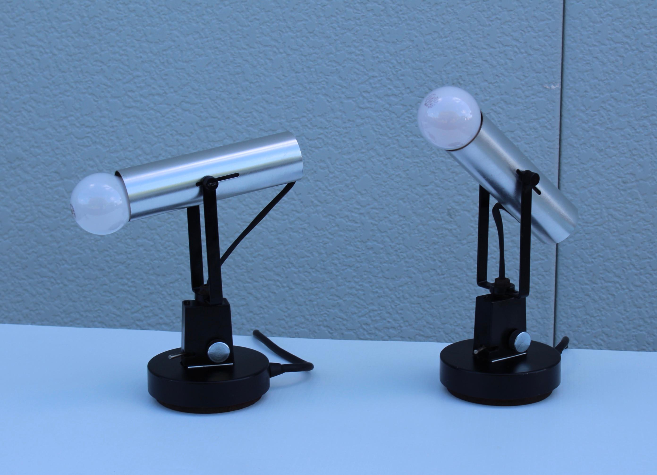 American 1960s Swivel Table Lamps by Lightolier For Sale