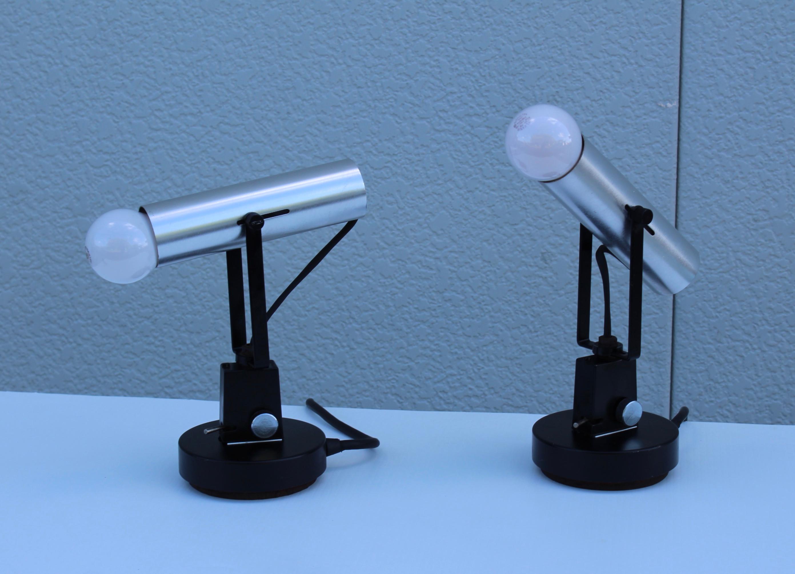 20th Century 1960s Swivel Table Lamps by Lightolier For Sale