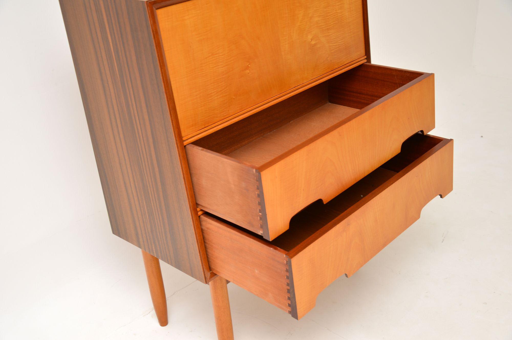 1960's Sycamore & Walnut Bureau by Peter Hayward for Vanson For Sale 5