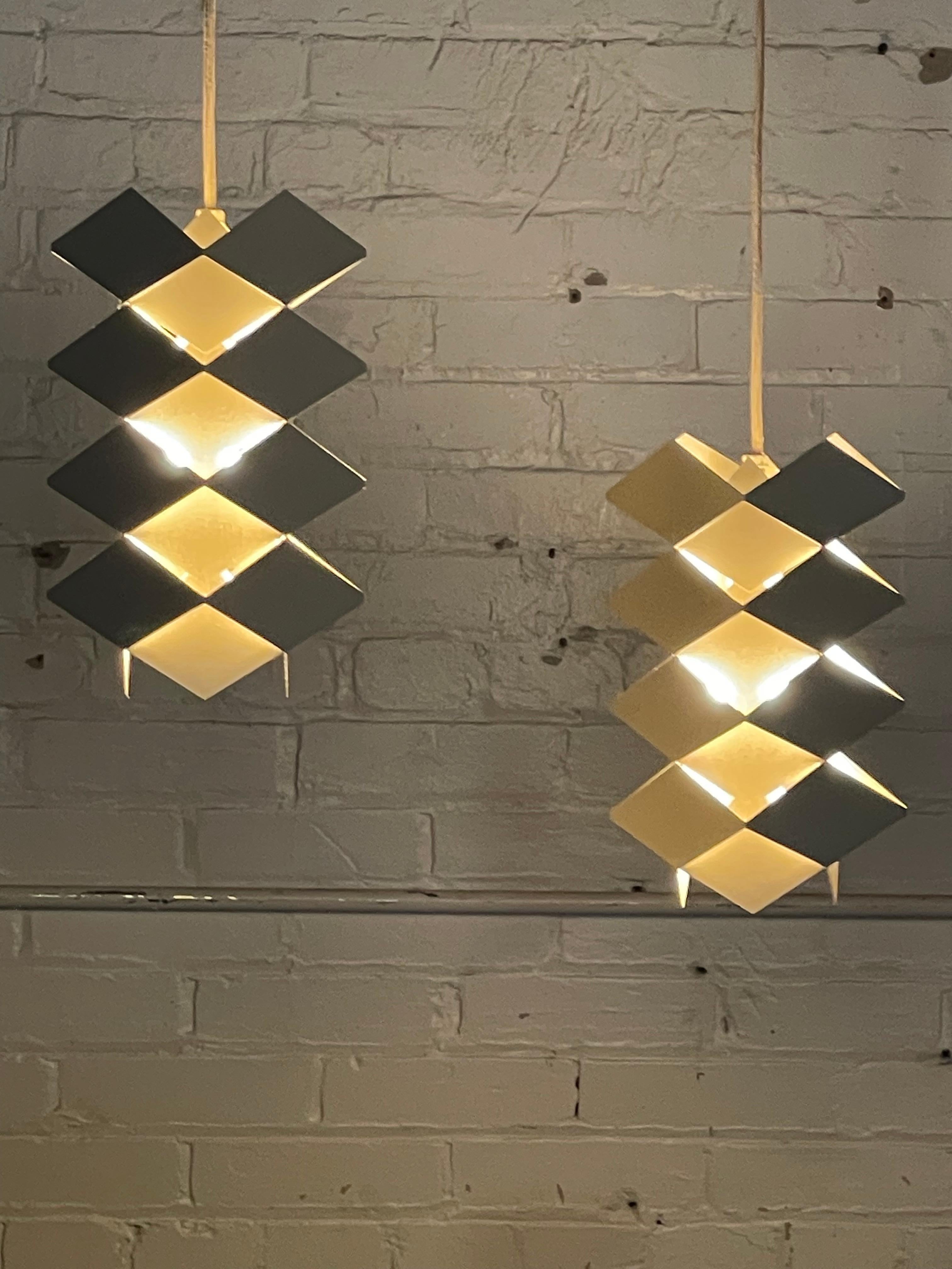 1960s Symfoni Pendant Lights by Preben Dahl for Hans Folsgaard, Denmark in vendita 4