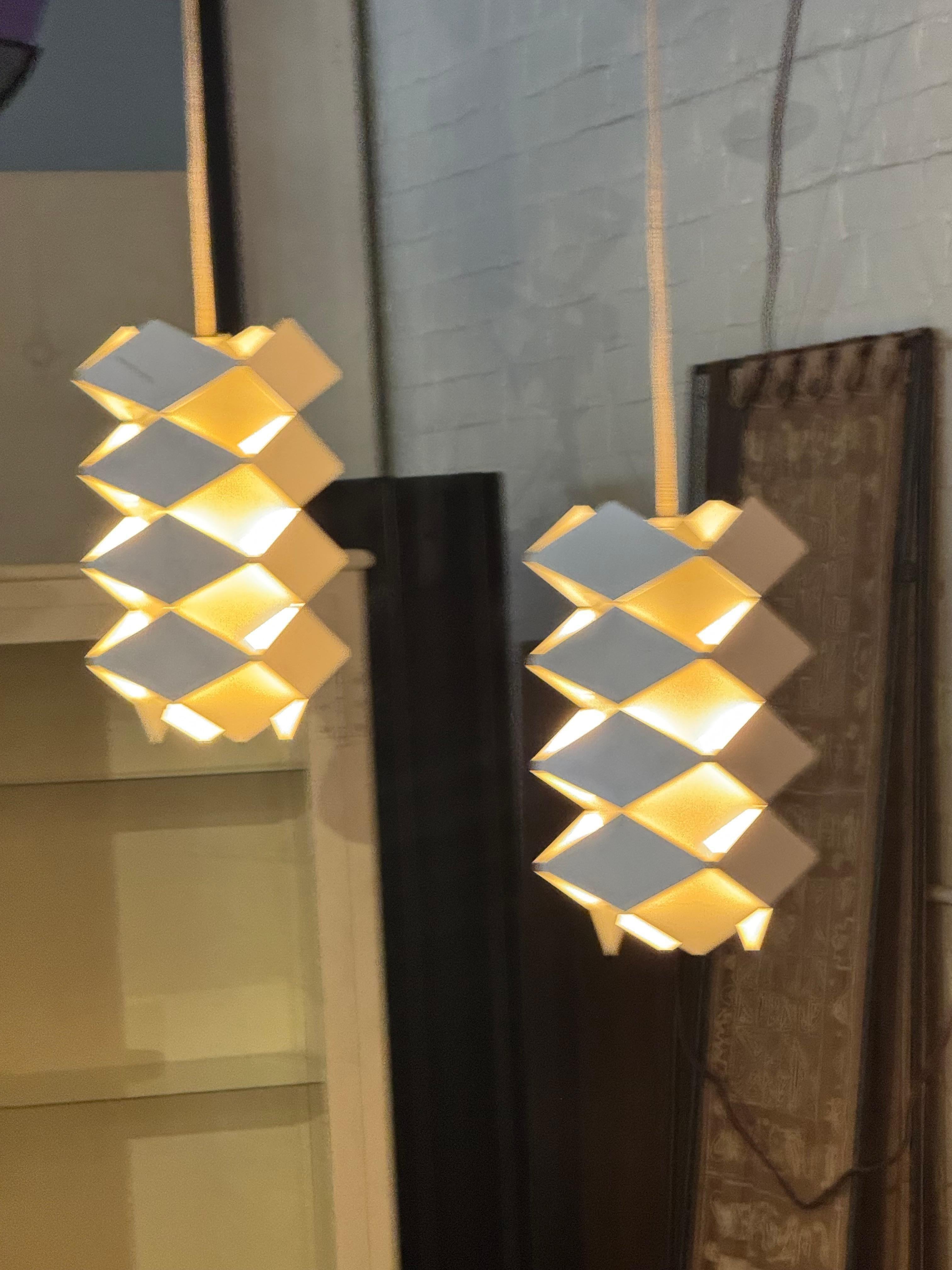 1960s Symfoni Pendant Lights by Preben Dahl for Hans Folsgaard, Denmark in vendita 6