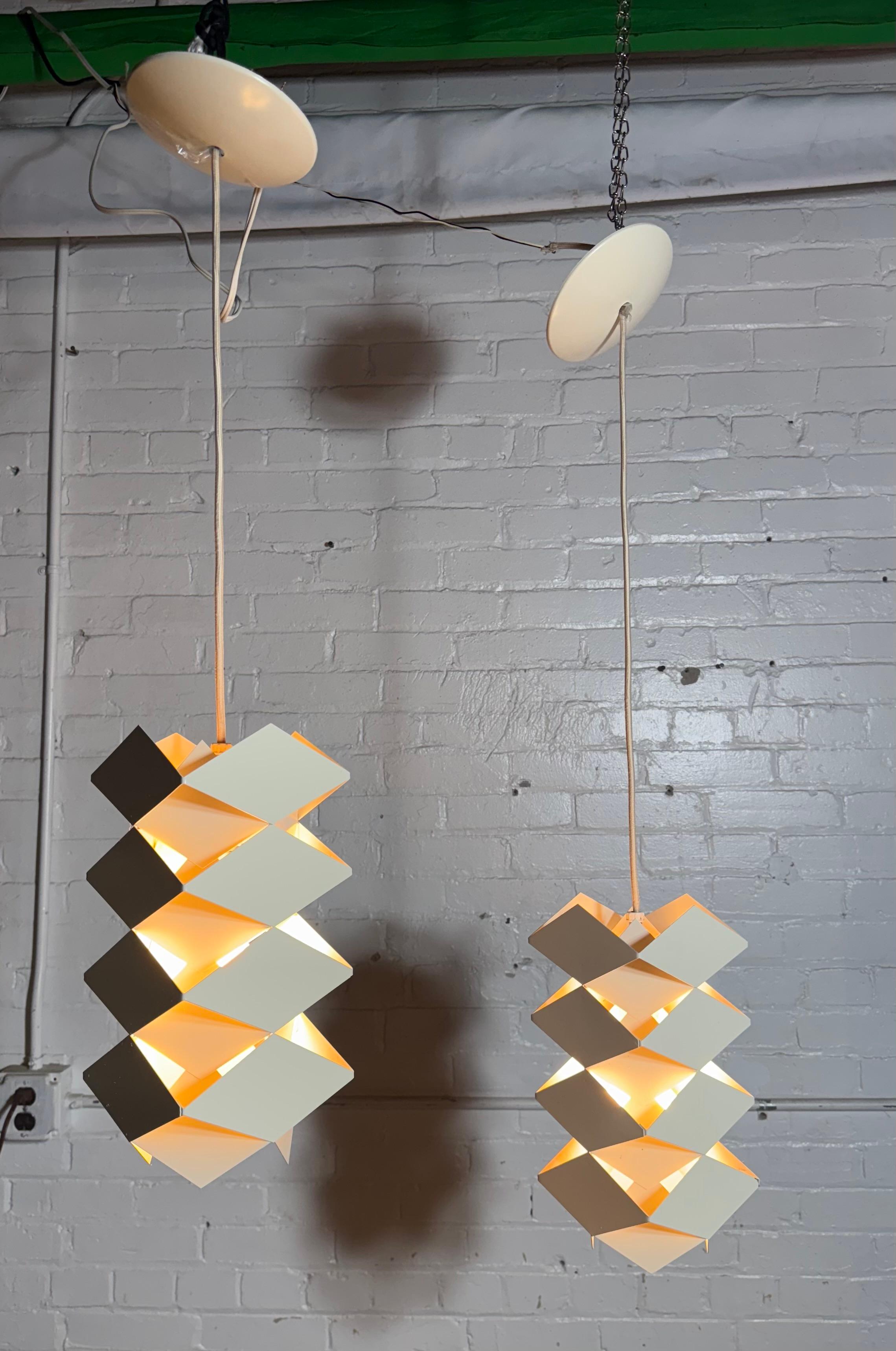 1960s Symfoni Pendant Lights by Preben Dahl for Hans Folsgaard, Denmark in vendita 8