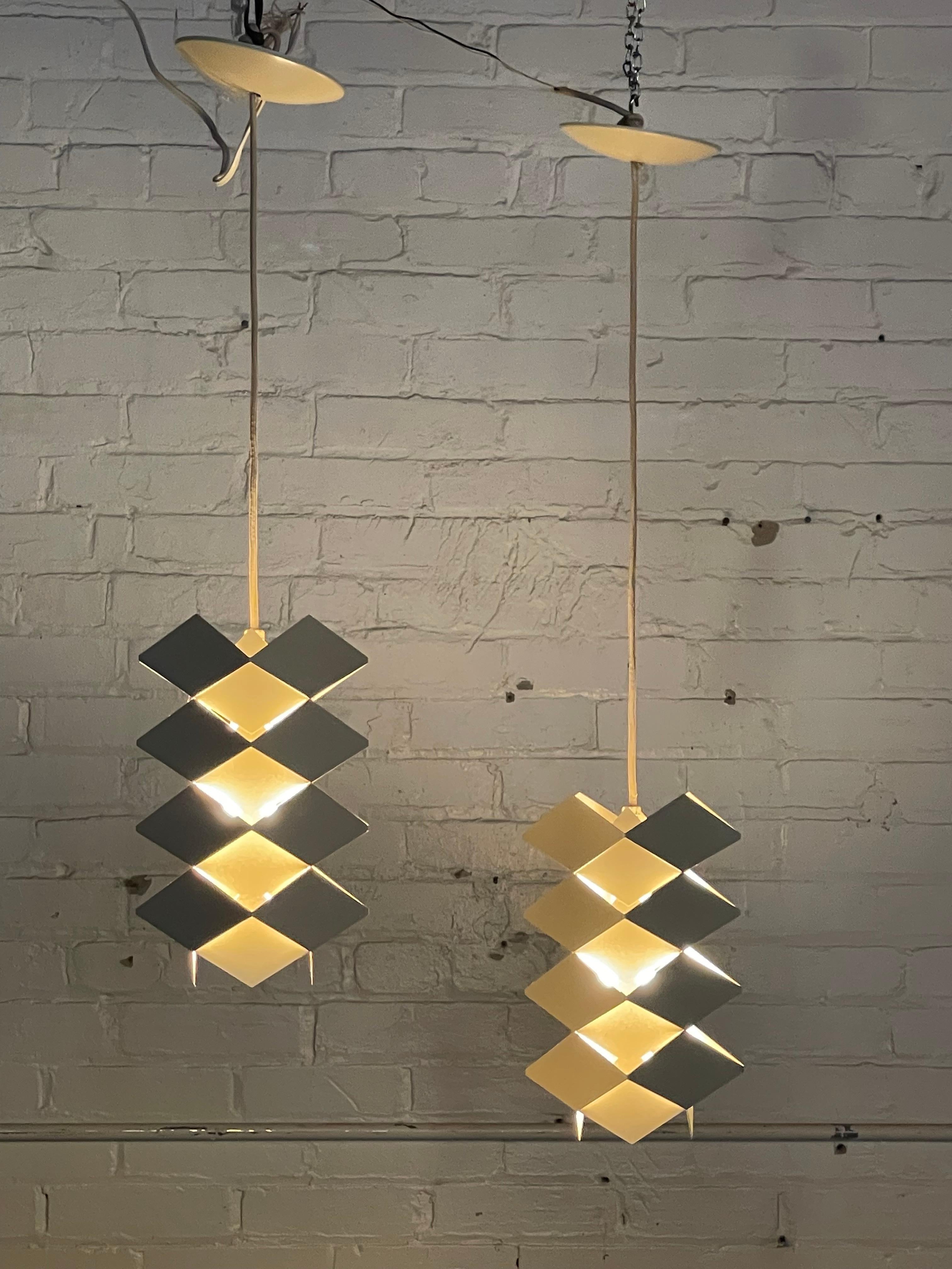 Metallo 1960s Symfoni Pendant Lights by Preben Dahl for Hans Folsgaard, Denmark in vendita