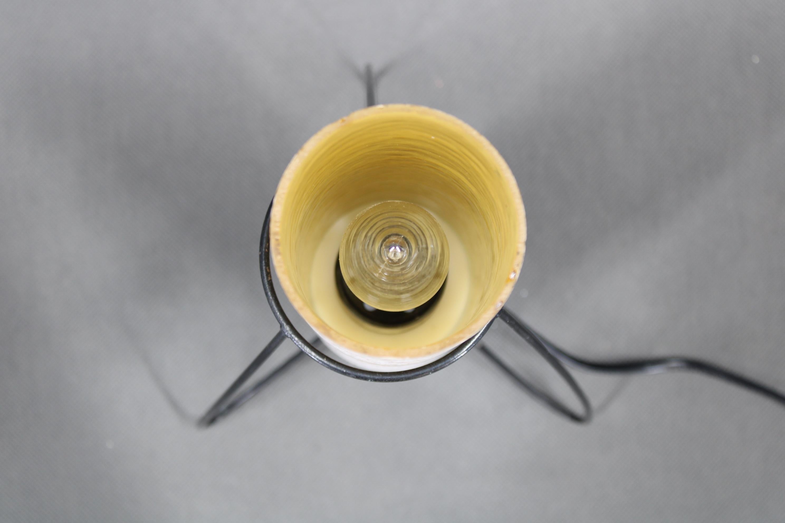 1960s Table Glass Lamp by Pokrok Zilina, Czechoslovakia (Moderne der Mitte des Jahrhunderts) im Angebot