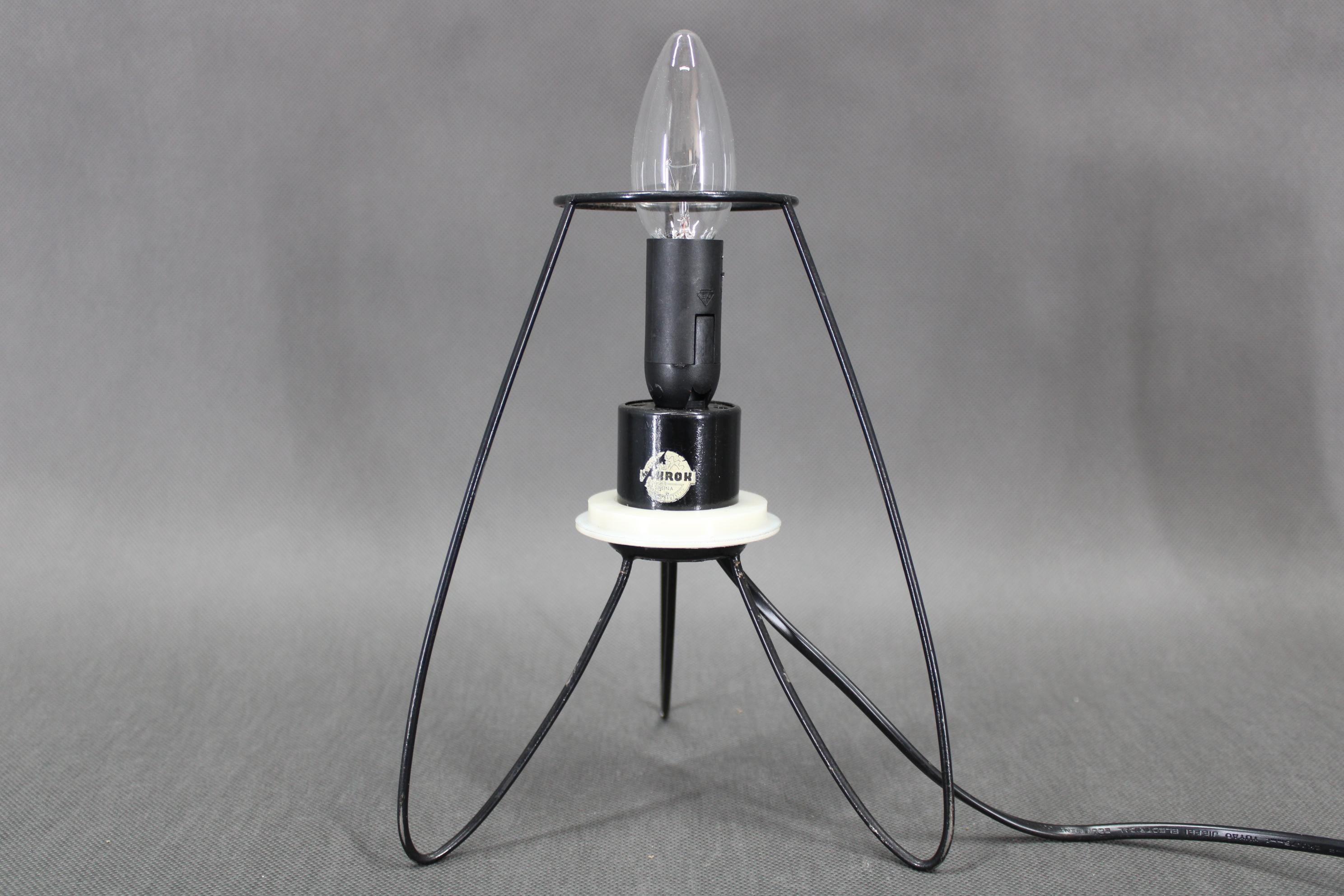 1960s Table Glass Lamp by Pokrok Zilina, Czechoslovakia im Angebot 1