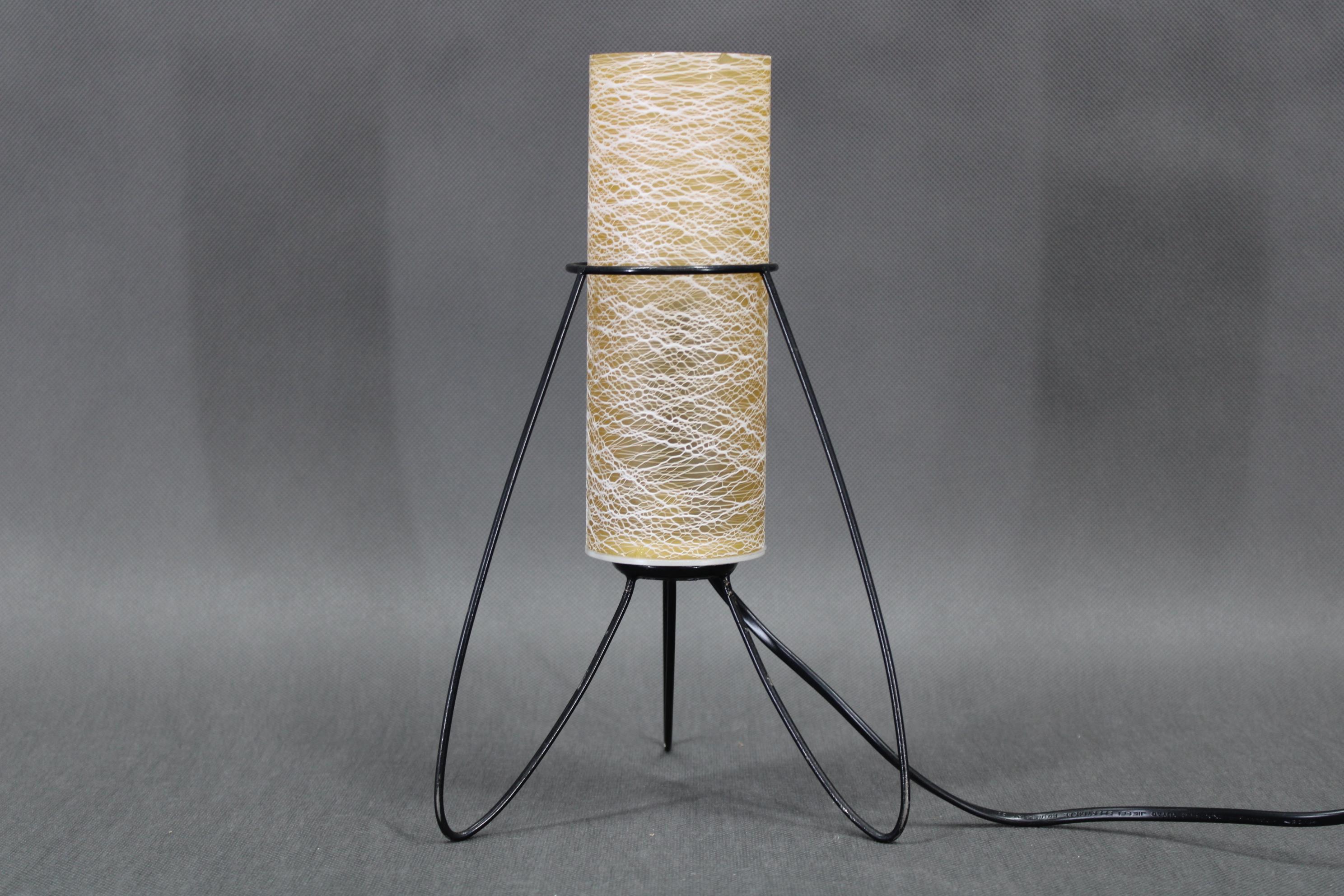 1960s Table Glass Lamp by Pokrok Zilina, Czechoslovakia im Angebot