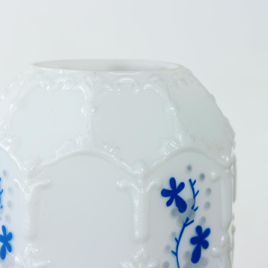 Lámpara de sobremesa de los años 60 de Opaline By Drukov mediados del siglo XX en venta