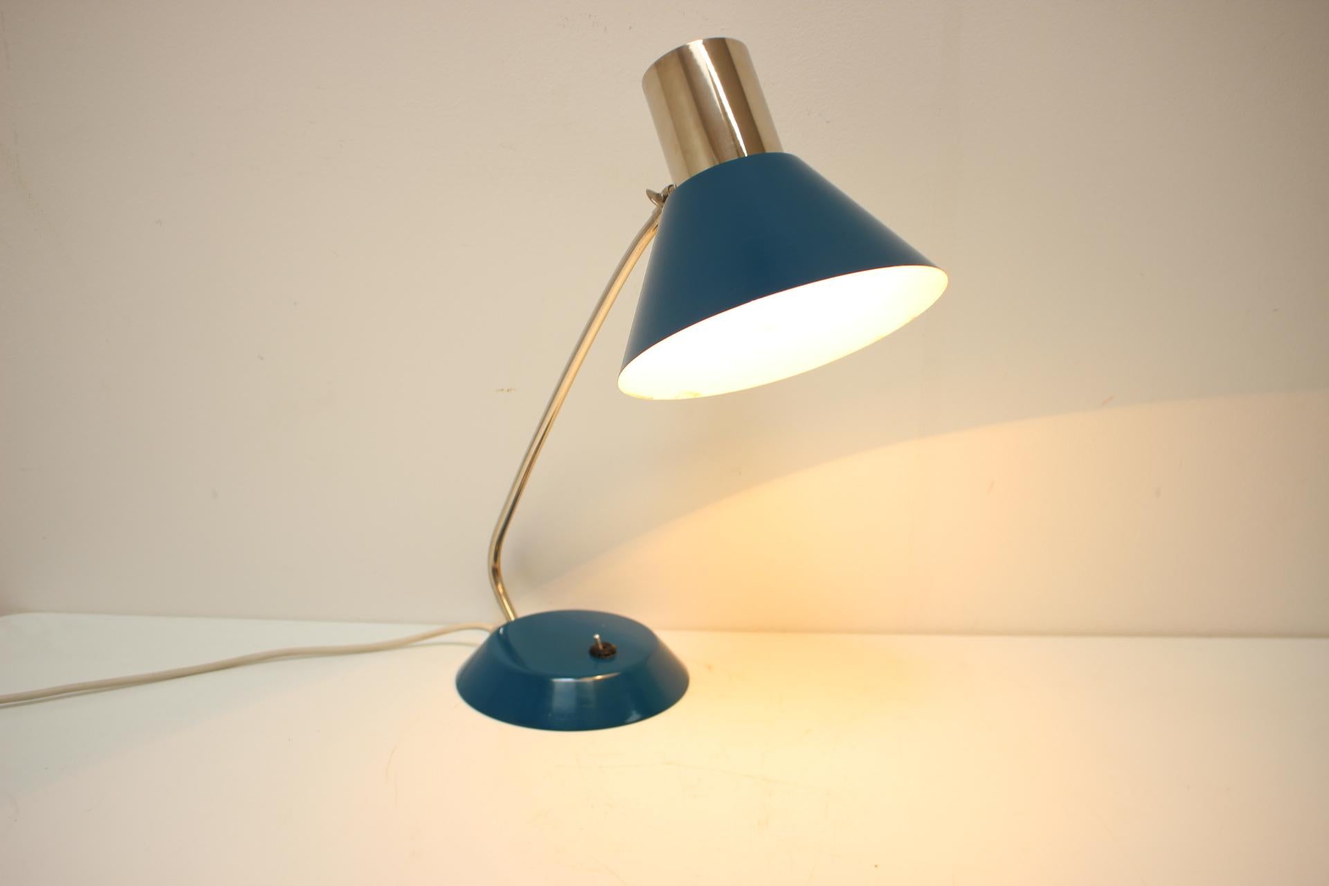 Mid-Century Modern 1960's Table Lamp, Czechoslovakia For Sale