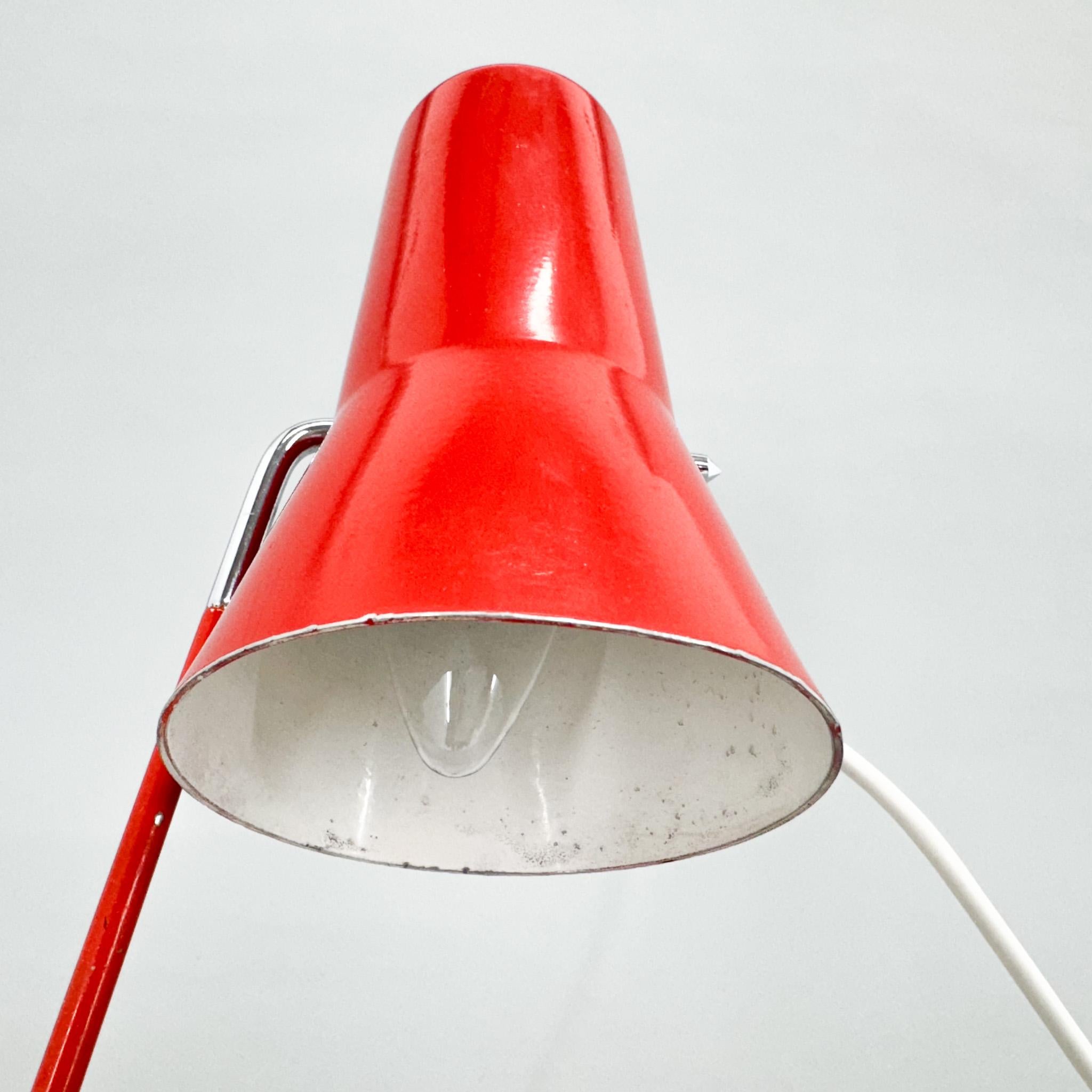 Metal 1960s Table Lamp Designed by Josef Hurka for Drupol, Czechoslovakia For Sale