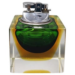 1960s Table Lighter in Murano Sommerso Glass by Flavio Poli for Seguso