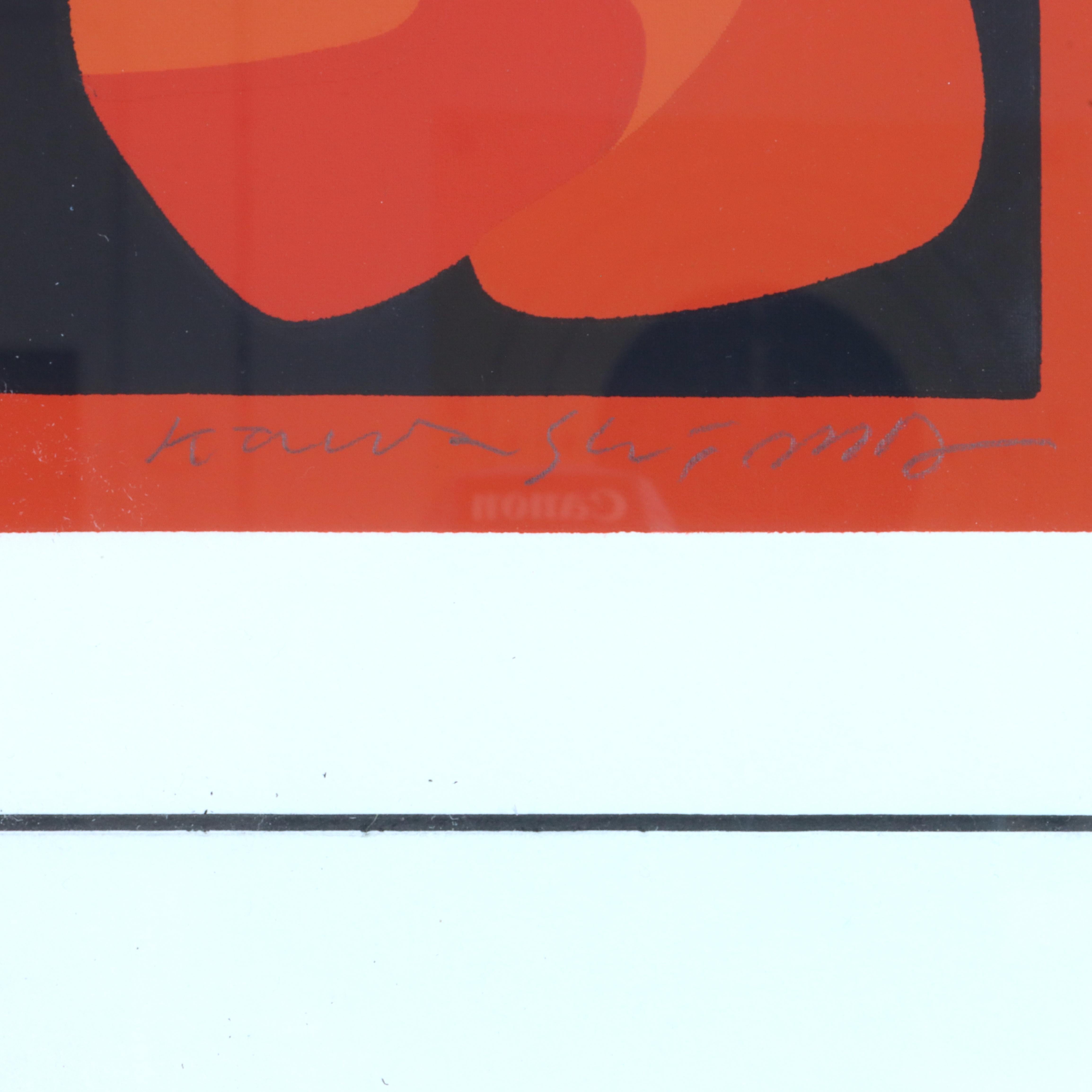 1960er Takeshi Kawashima „No. 68“ Paraventdruck im Angebot 1