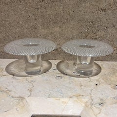 1960s Tapio Wirkkala for Rosenthal Glass Candleholder Set
