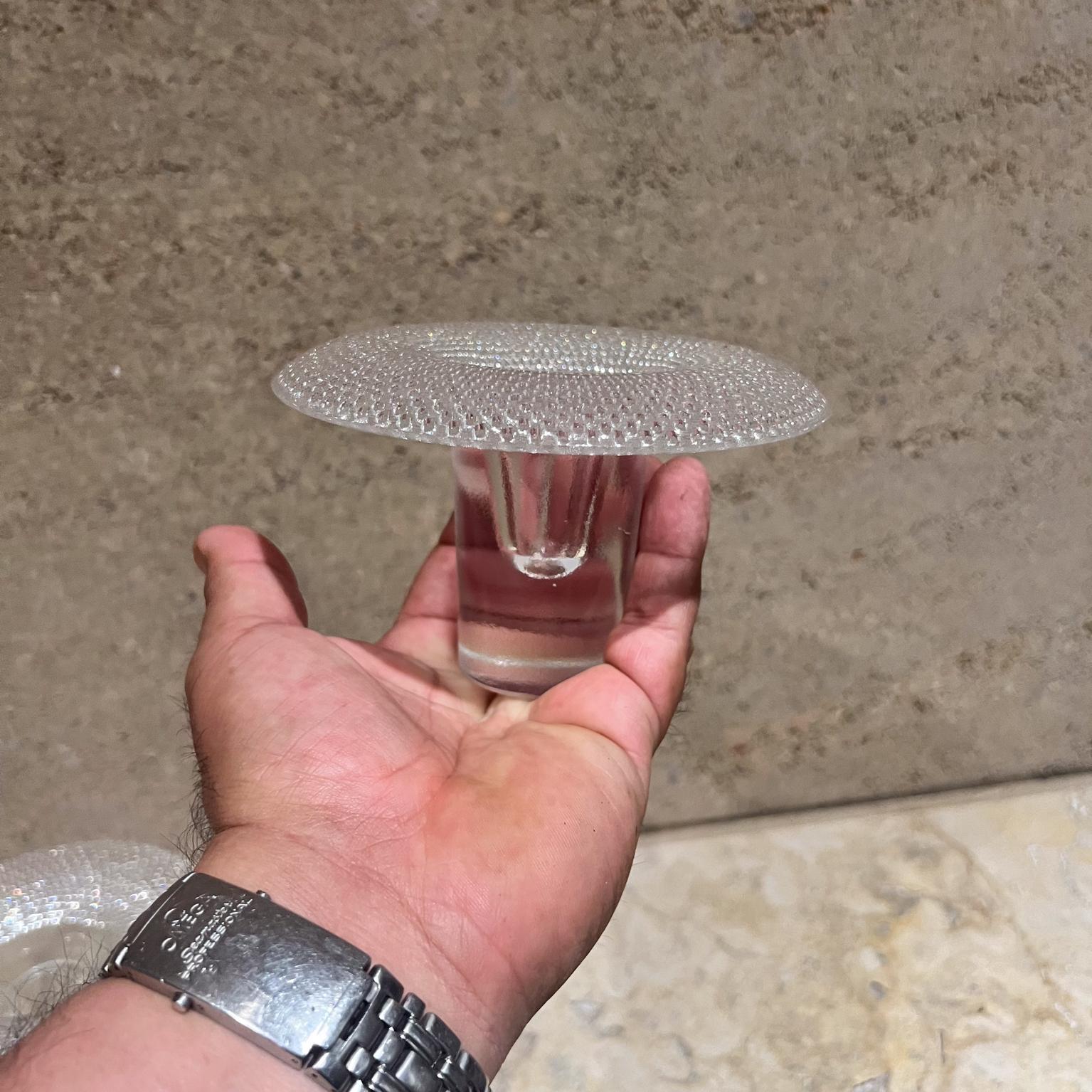 Vetro artistico Set di portacandele in vetro Tapio Wirkkala per Rosenthal del 1960 in vendita