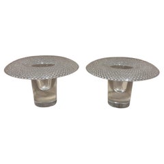 1960s Tapio Wirkkala for Rosenthal Glass Candleholder Set